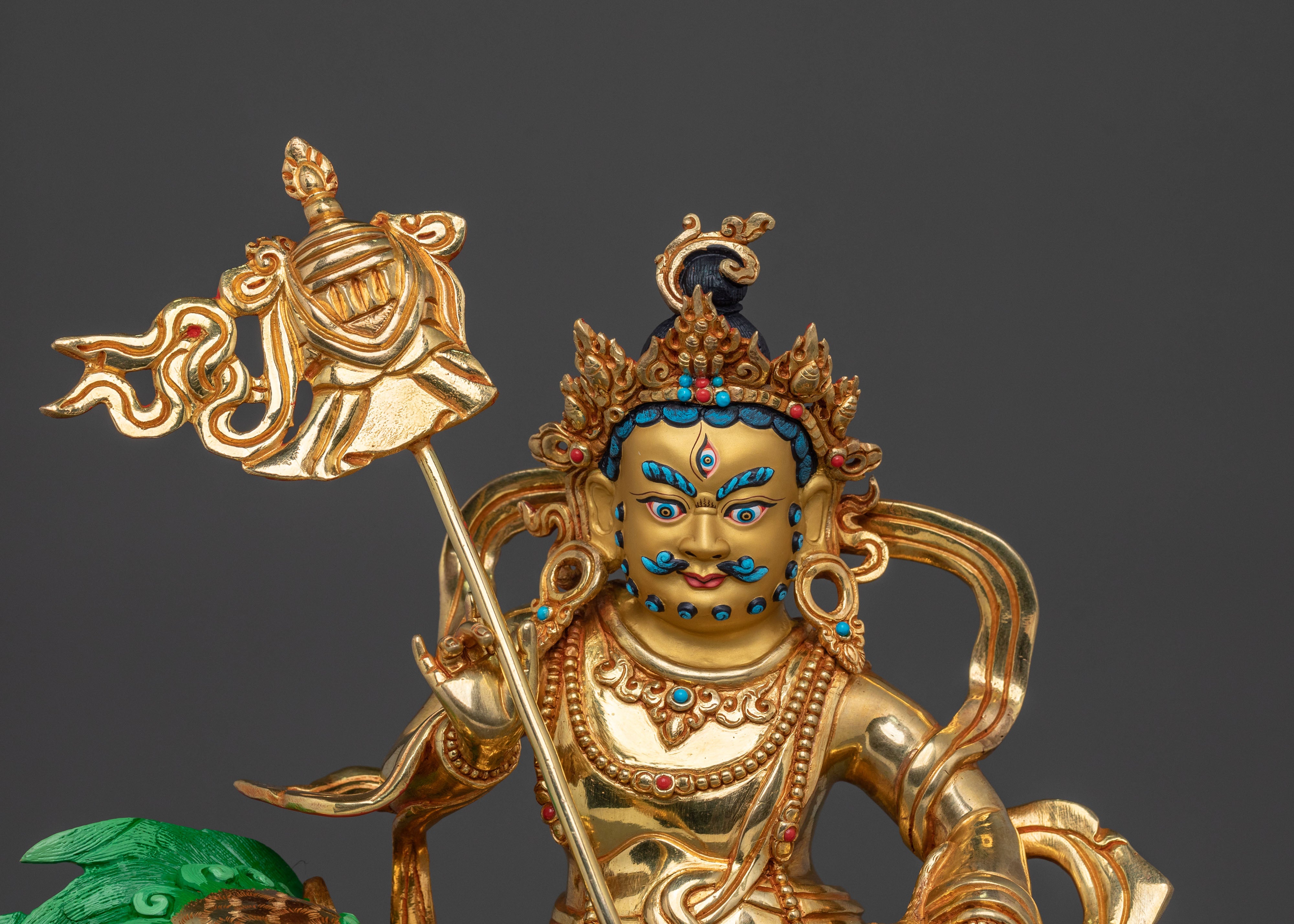 Tibetan Wealth God Namtoshe Statue | Traditional Himalayan Sacred Artwork