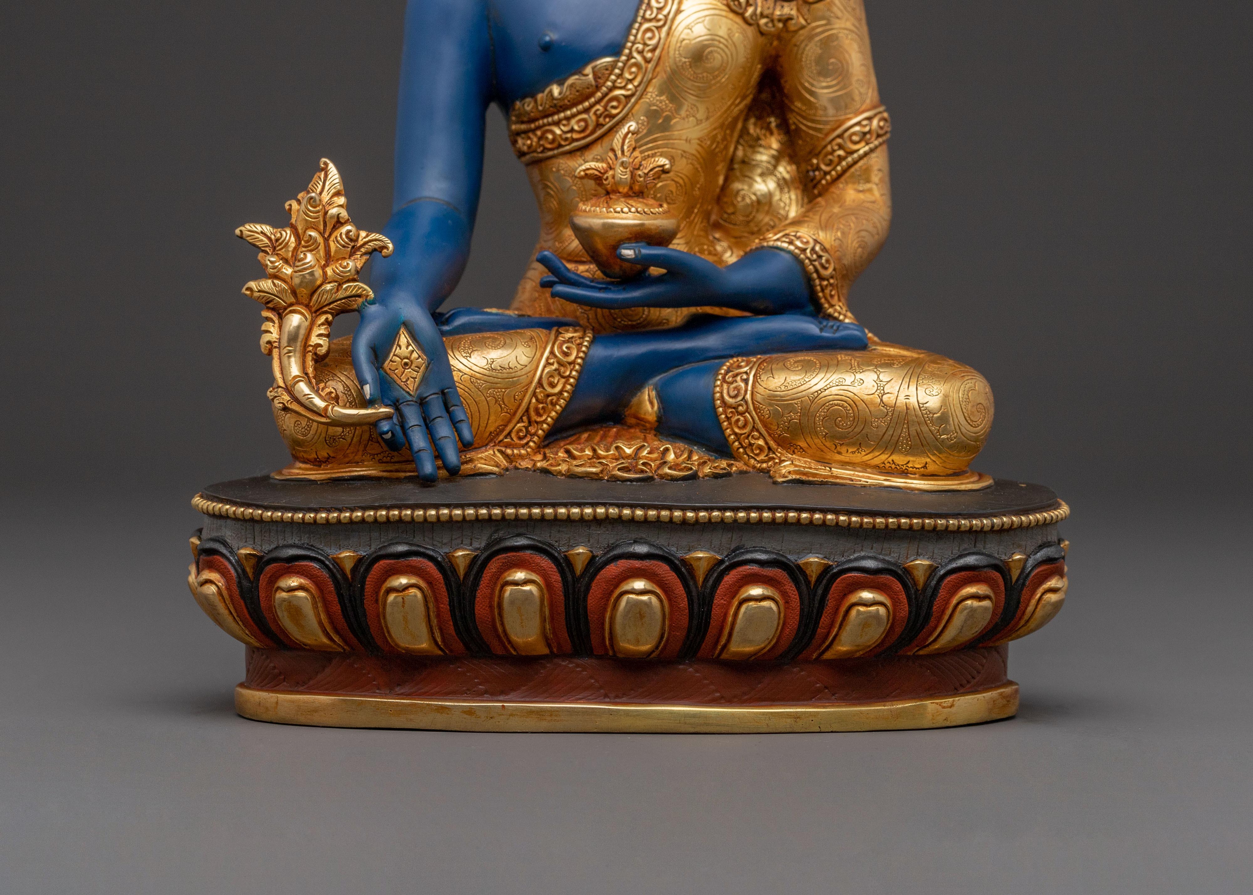 Medicine Buddha Spiritual Statue | Guardian of Health