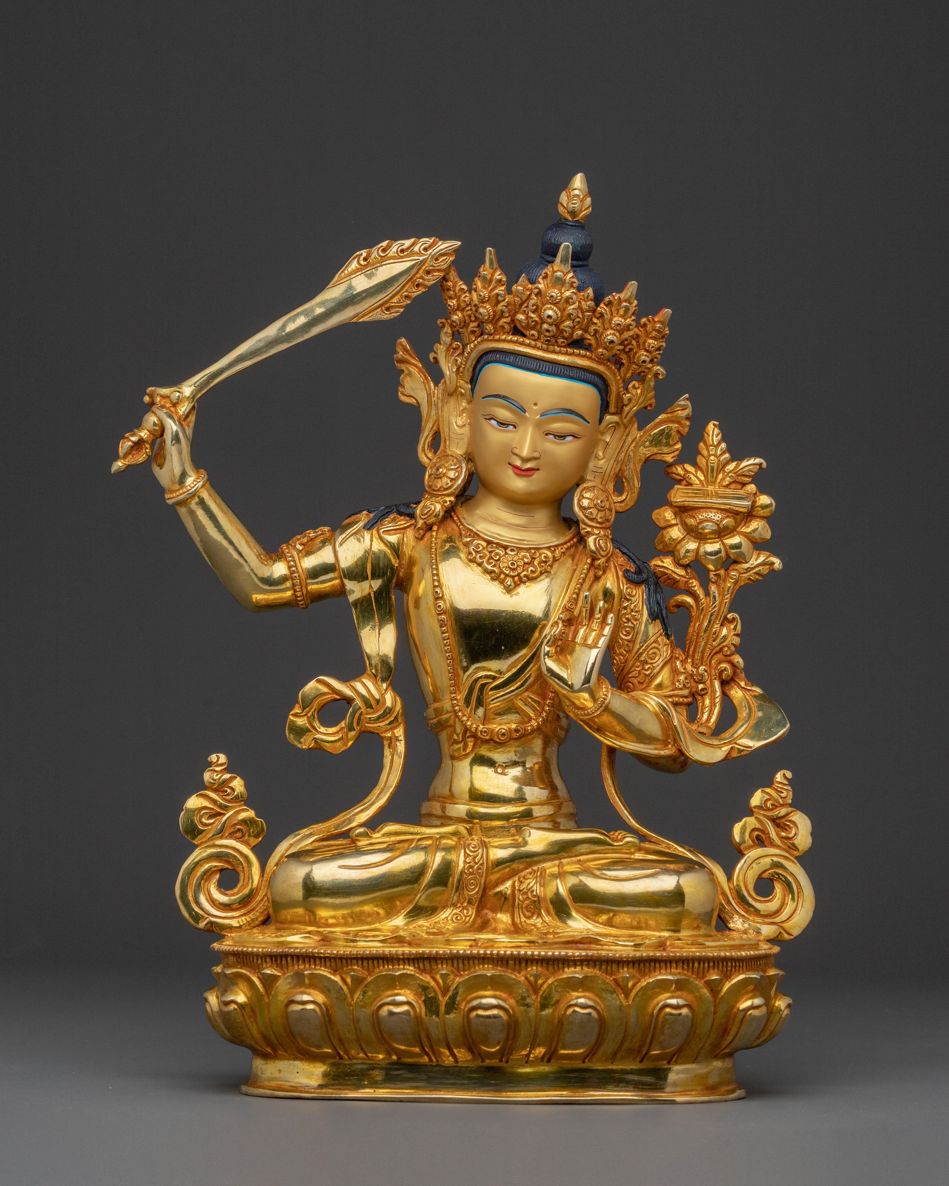 Manjushri Sacred Buddhist Statue | Spiritual Decor
