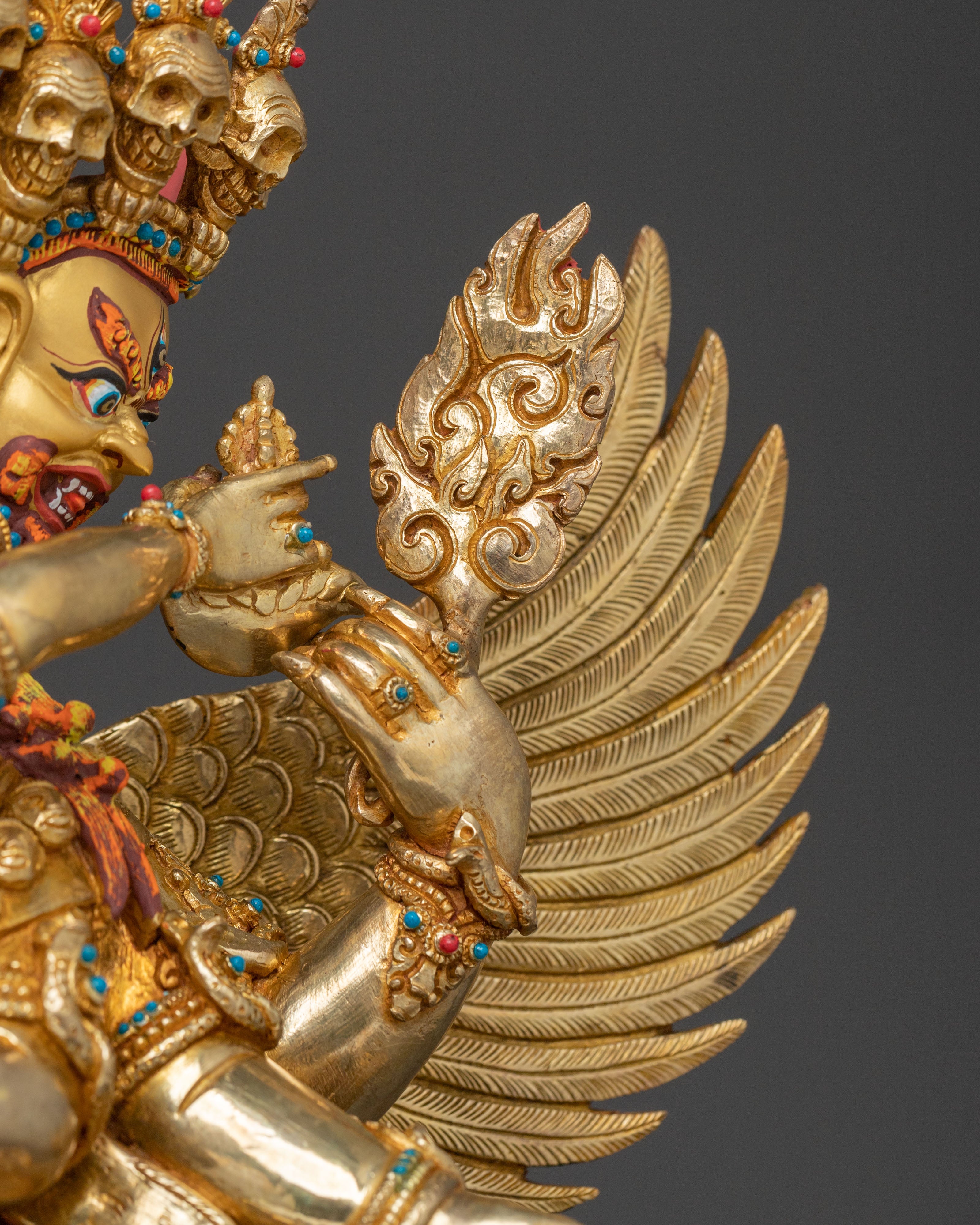 Vajrakilaya Sacred Statue | Wrathful Deity of Purification and Power