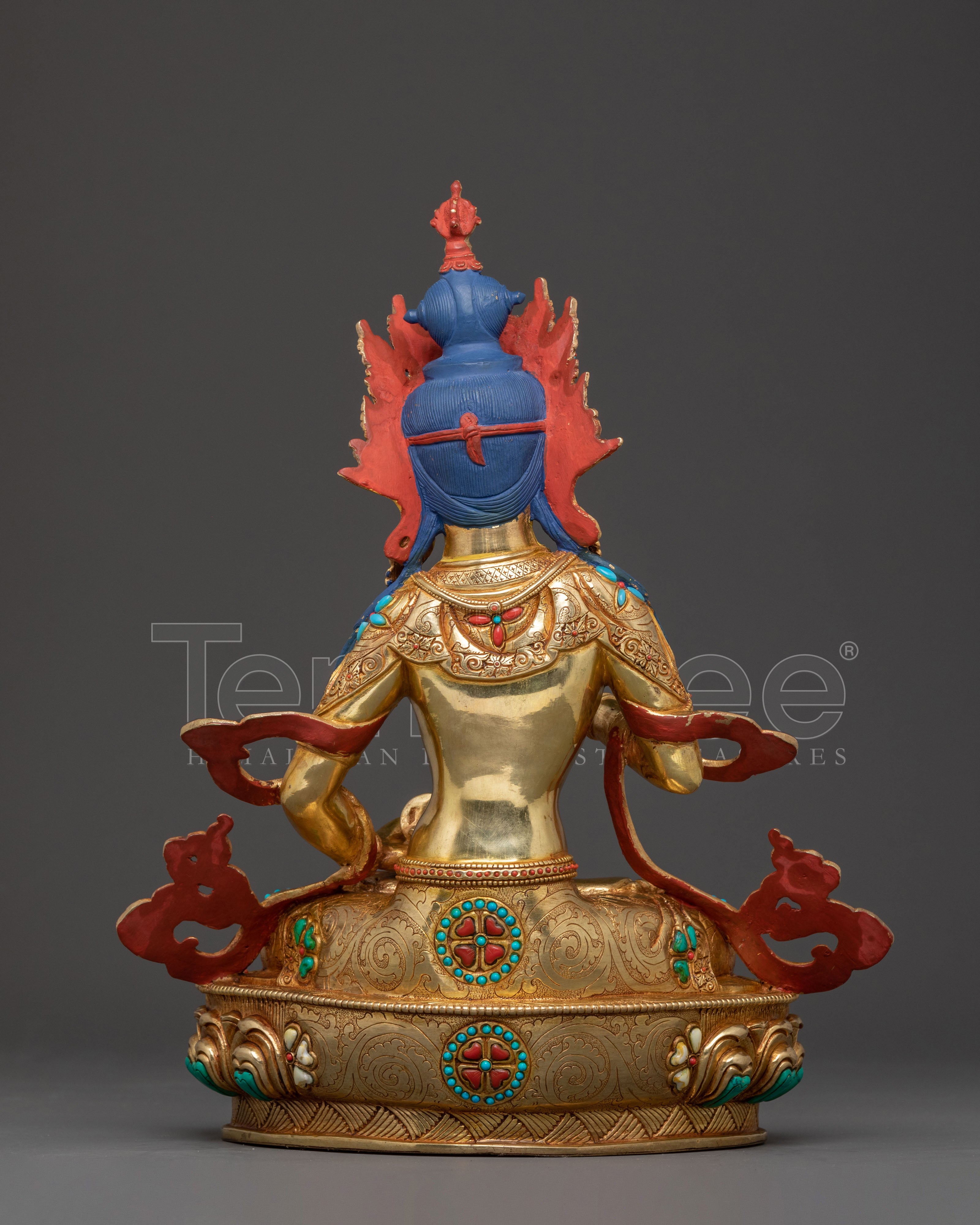Vajrasattva Statue for Altar Decor – Masterpiece in 24K Gold