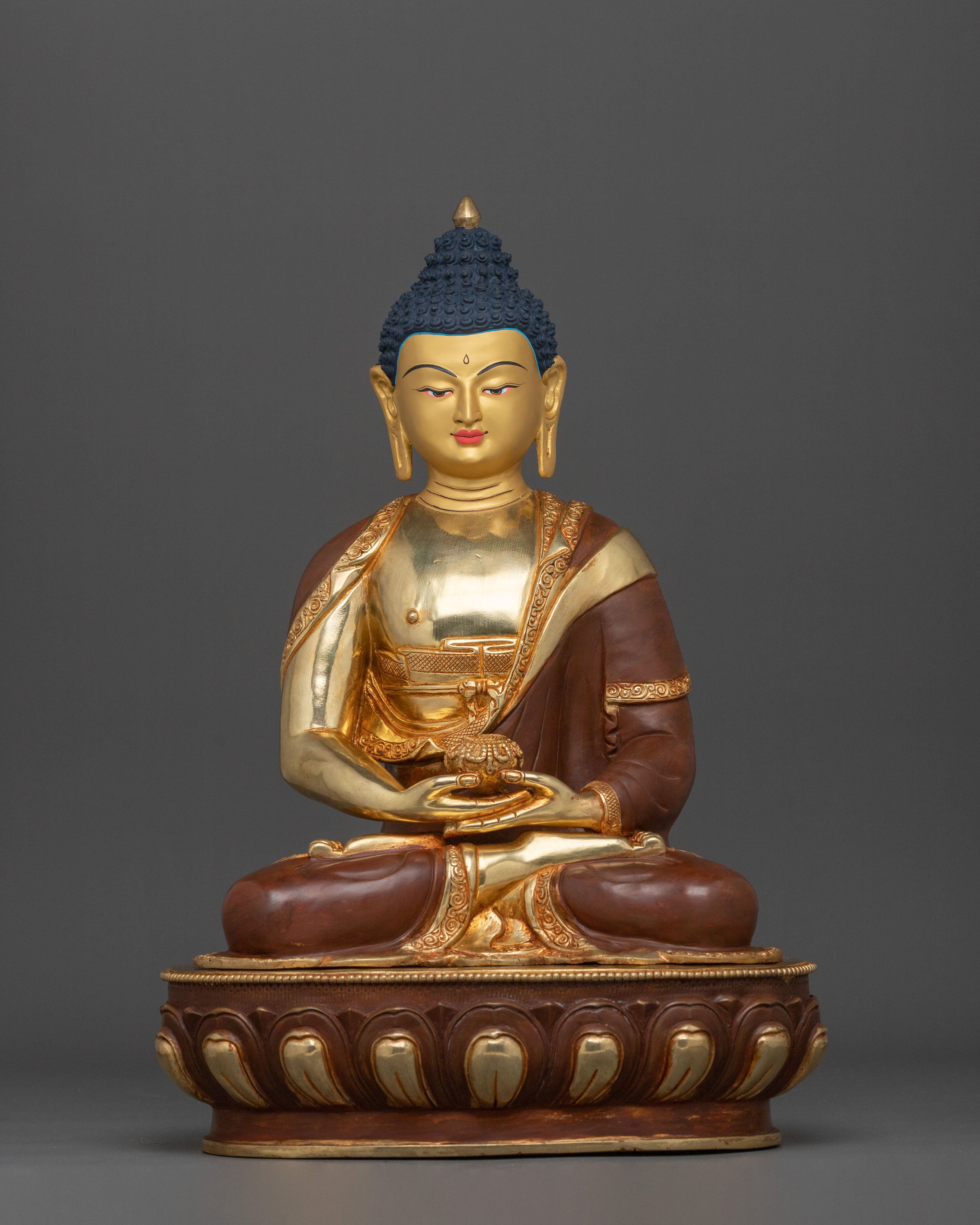 Tibetan Amitabha Buddha Sacred Sculpture | Symbol of Infinite Light