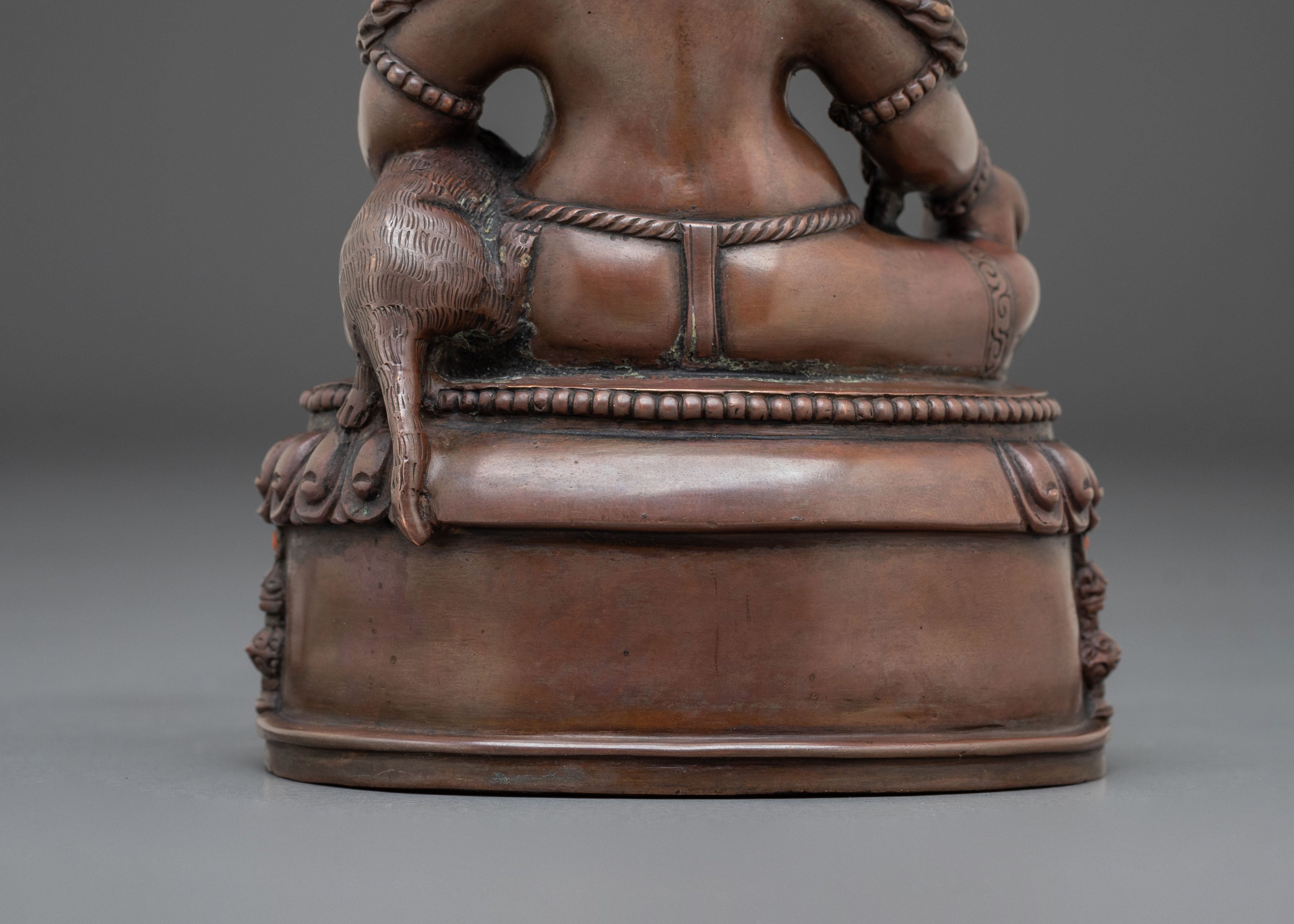 Dzambhala Statue | Oxidized Copper Wealth Deity