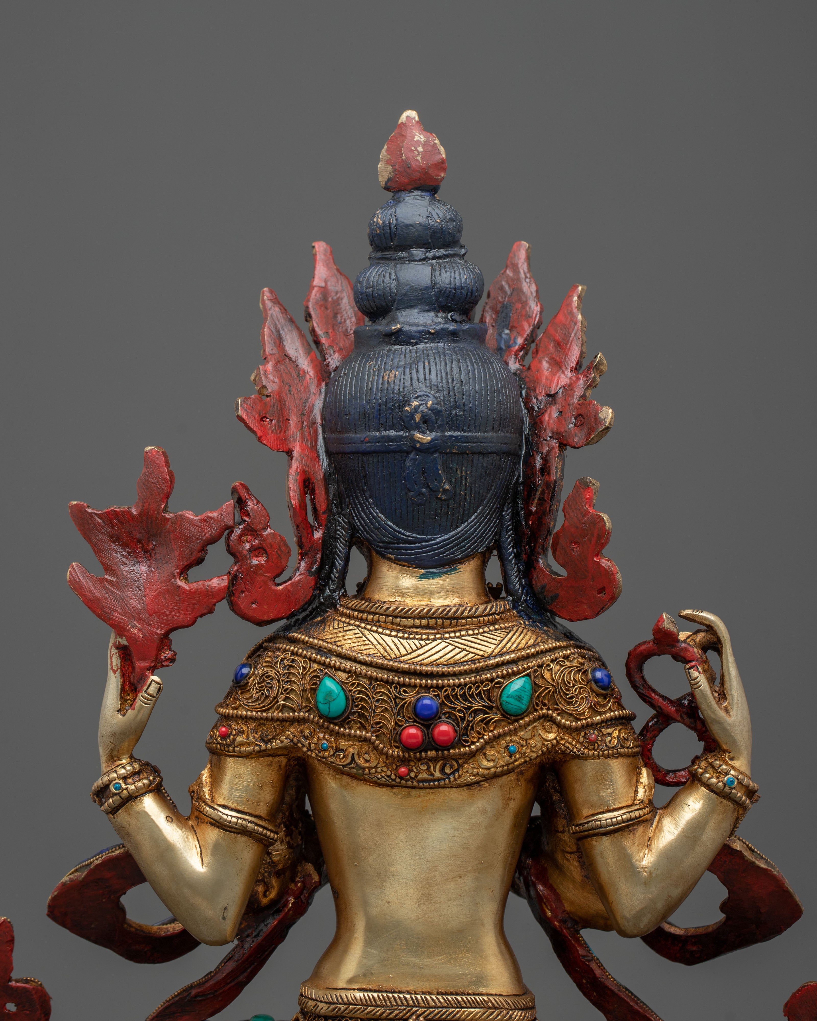 Four-Armed Chenrezig Sculpture | Divine Serenity