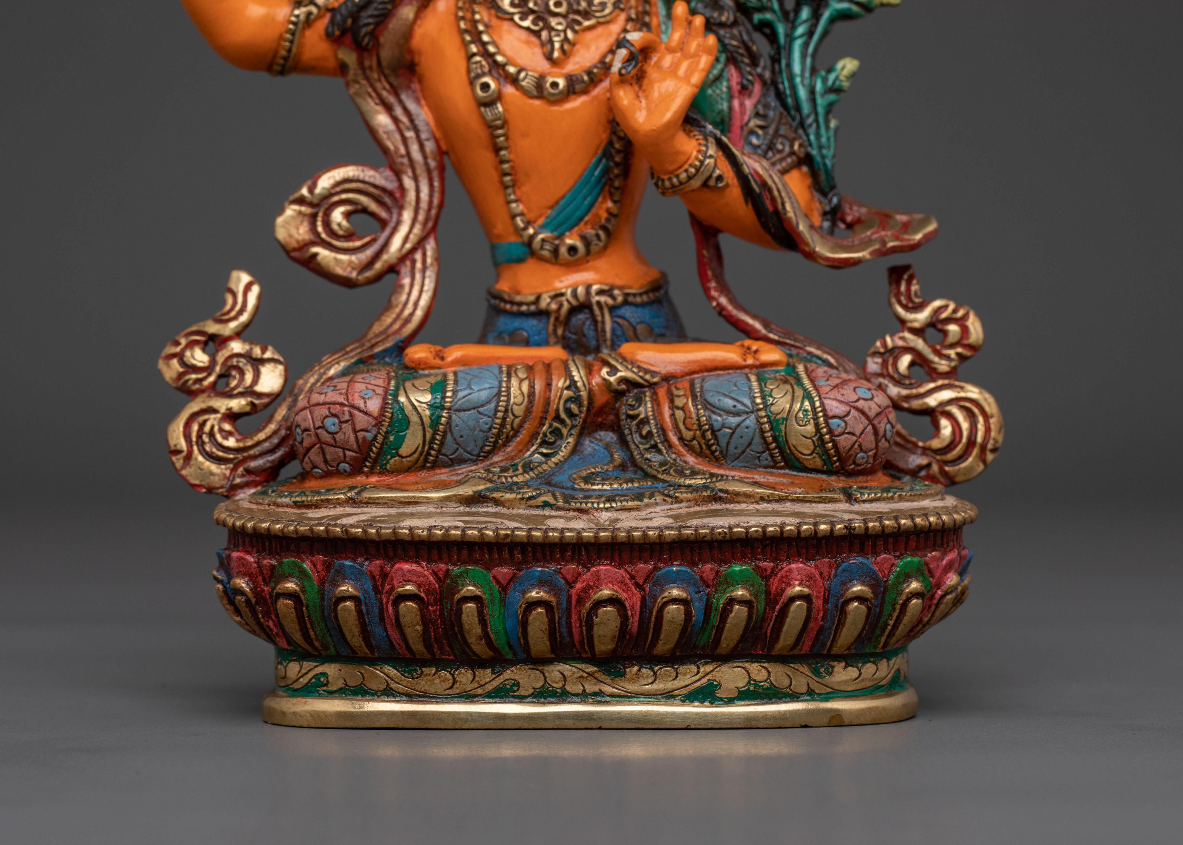 Majestic Manjushree Figurine | Bodhisattva of Supreme Wisdom
