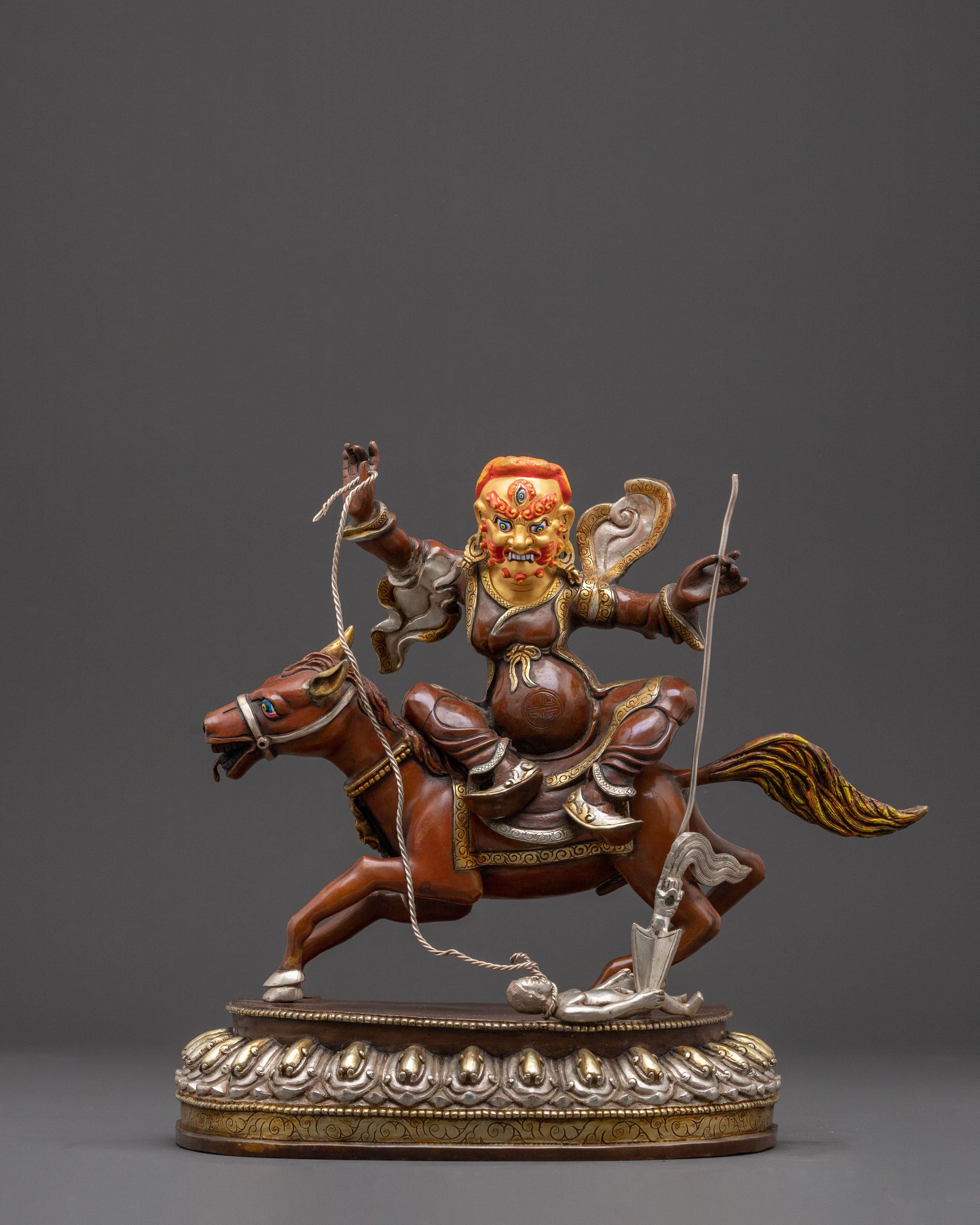 Golden Chimar Traditional Statue - Buddhist Protector