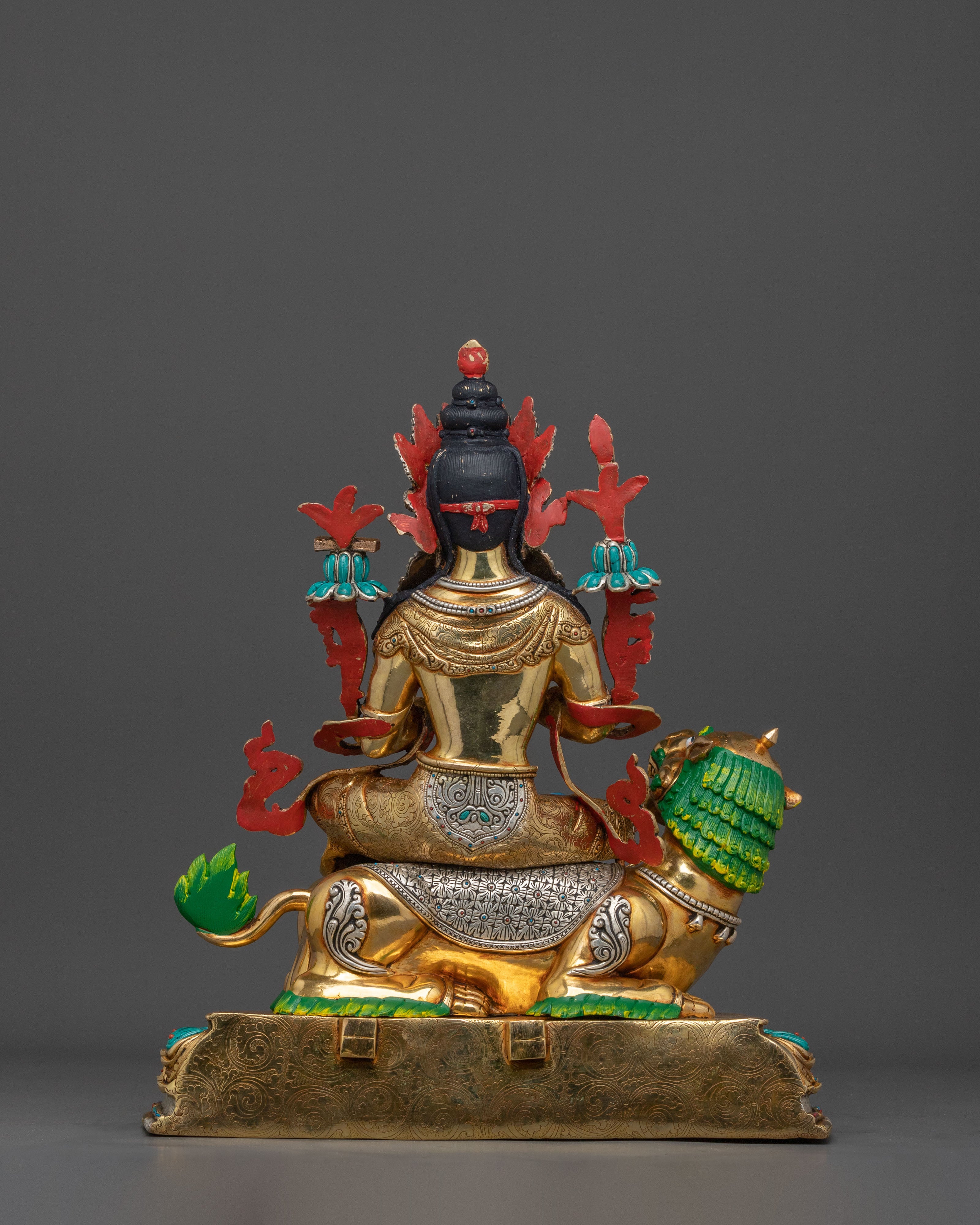 Simhanada Manjushri Statue | Home Decor