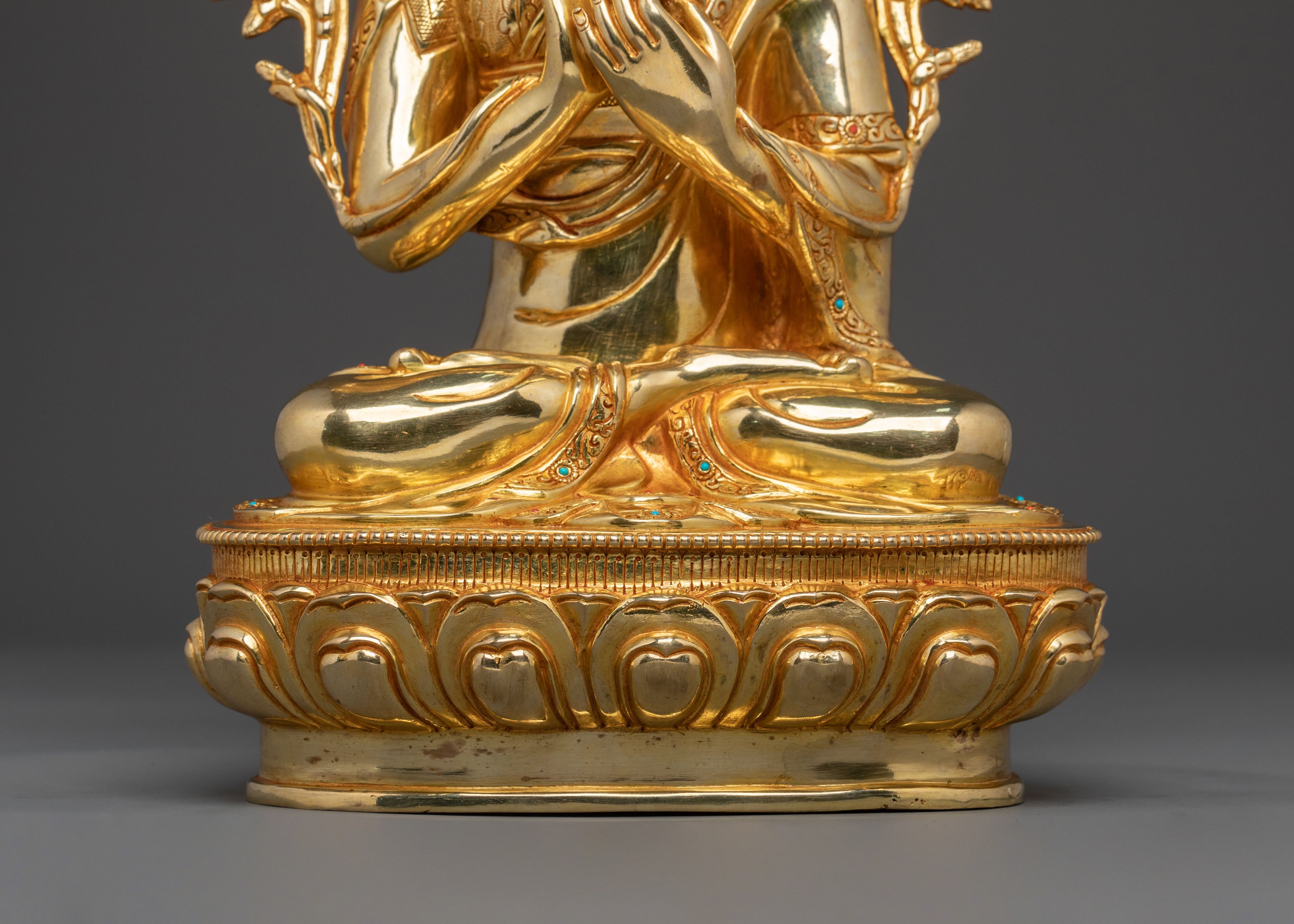 Tsongkhapa Traditional Statue with Disciples | Symbol of Wisdom