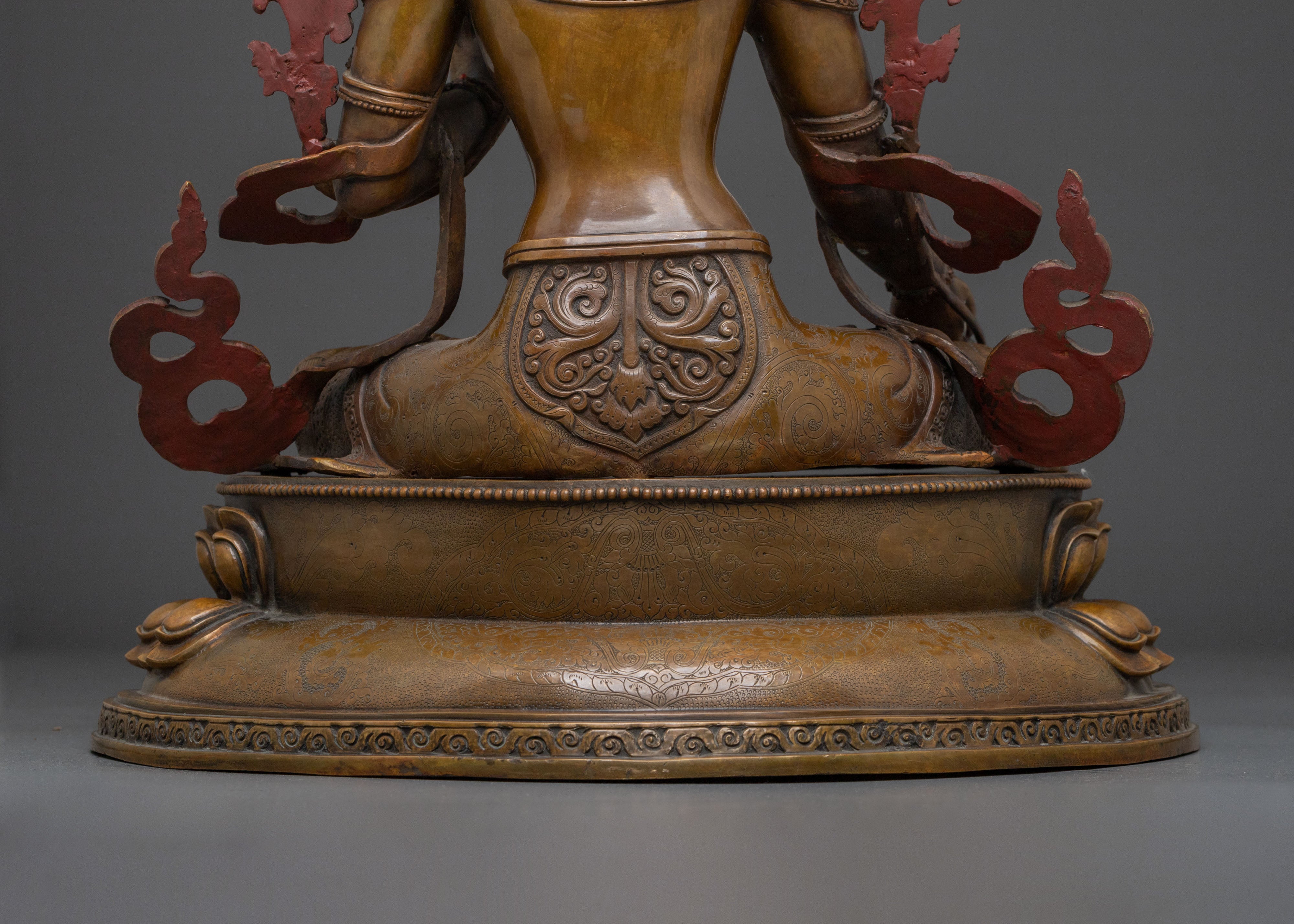 Guardian White Tara Spiritual Statue | Oxidized Copper Art