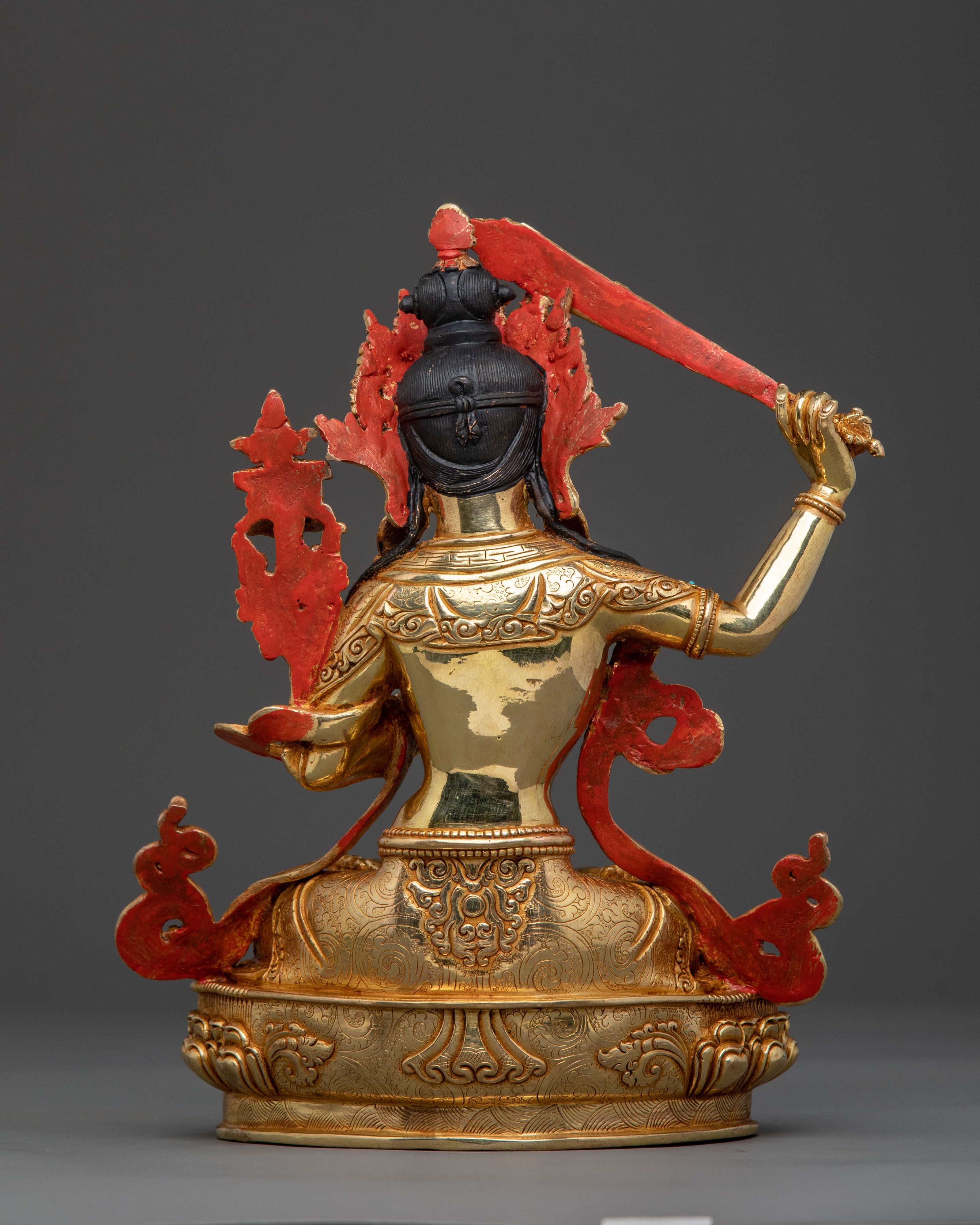 sacred manjushri copper statue | Symbol of Wisdom & Enlightened