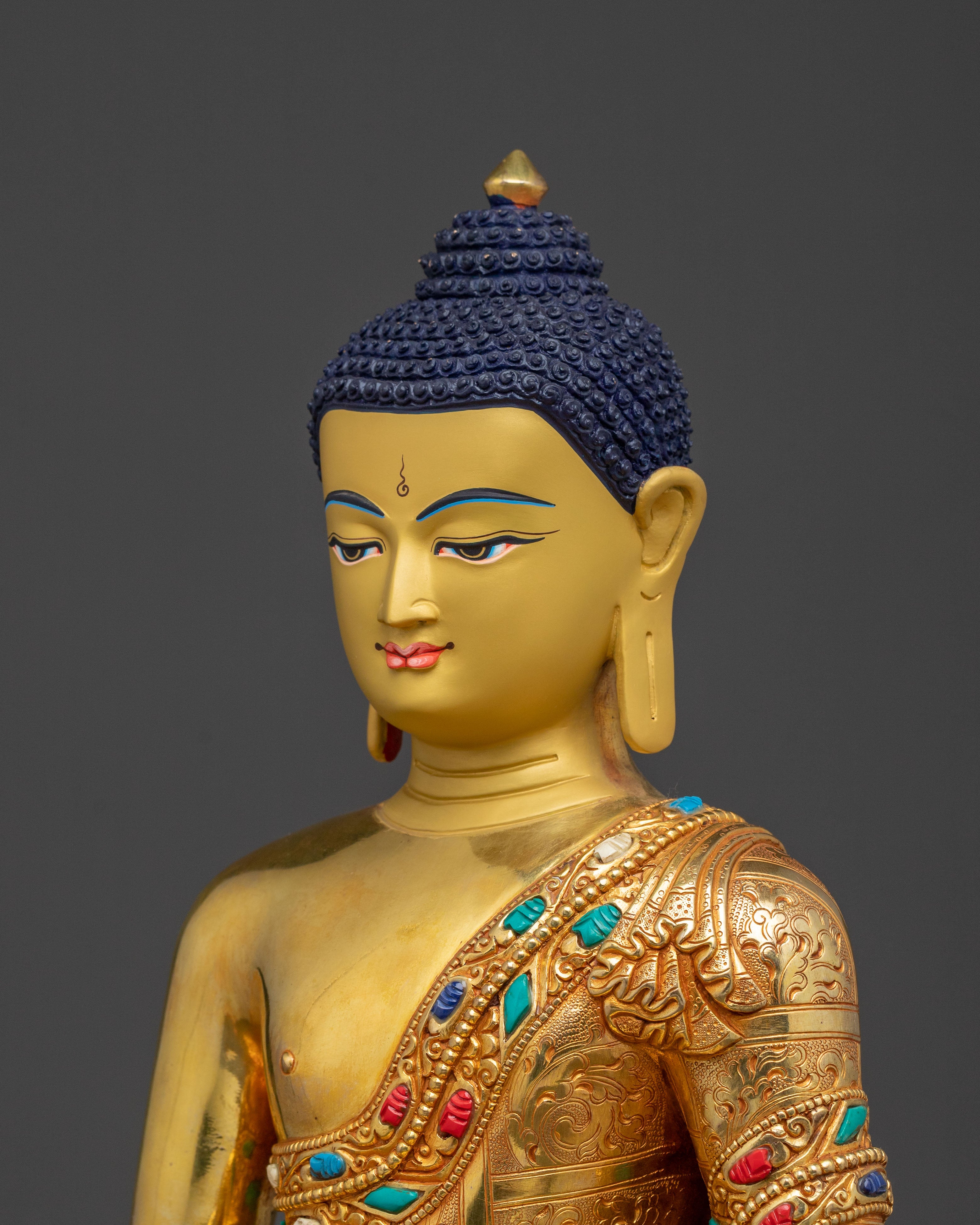 Amitabha Buddha Divine Peace Statue – Hand-Gilded Art
