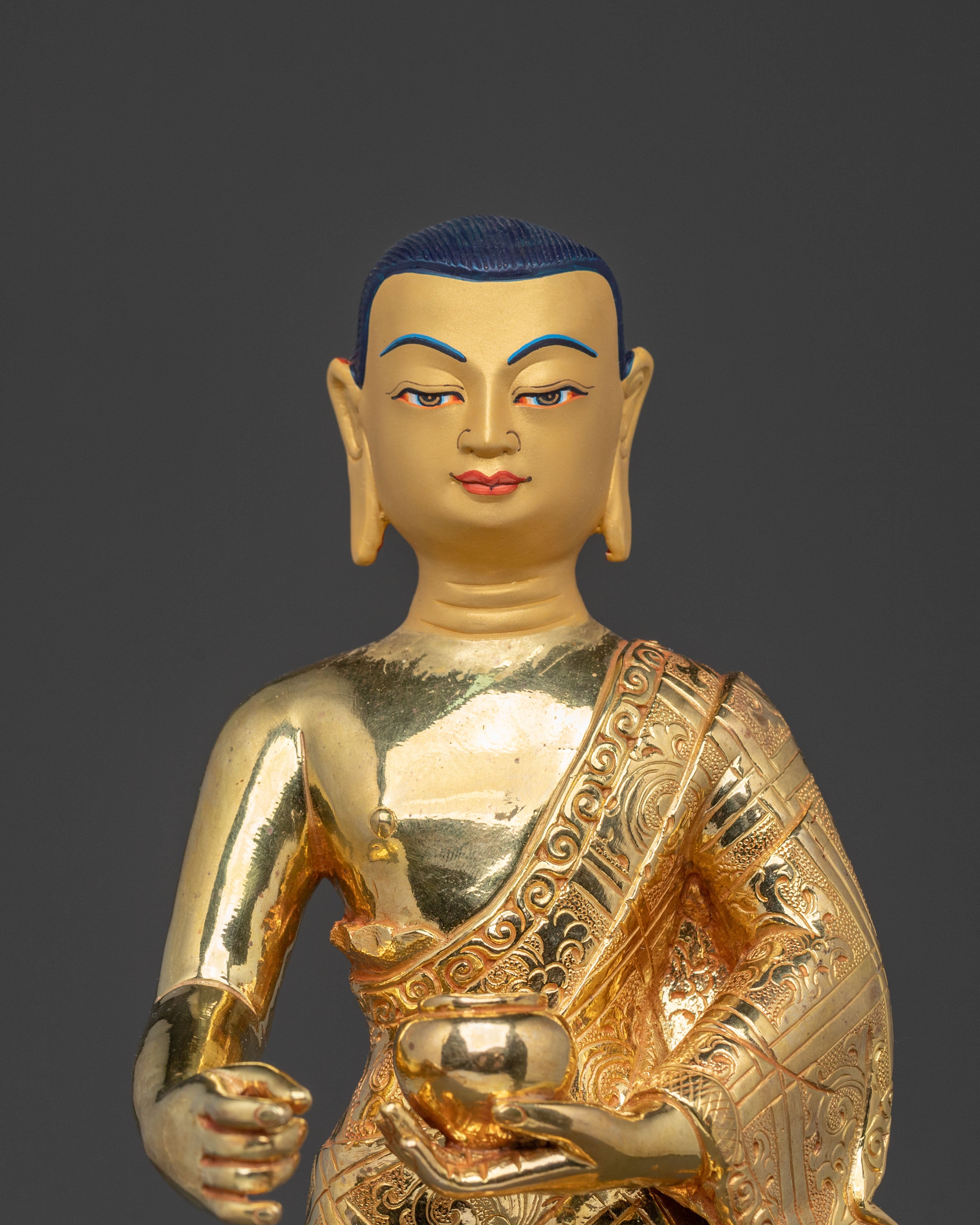 Shakyamuni Buddha Statue with Disciples | Altar Home Decor