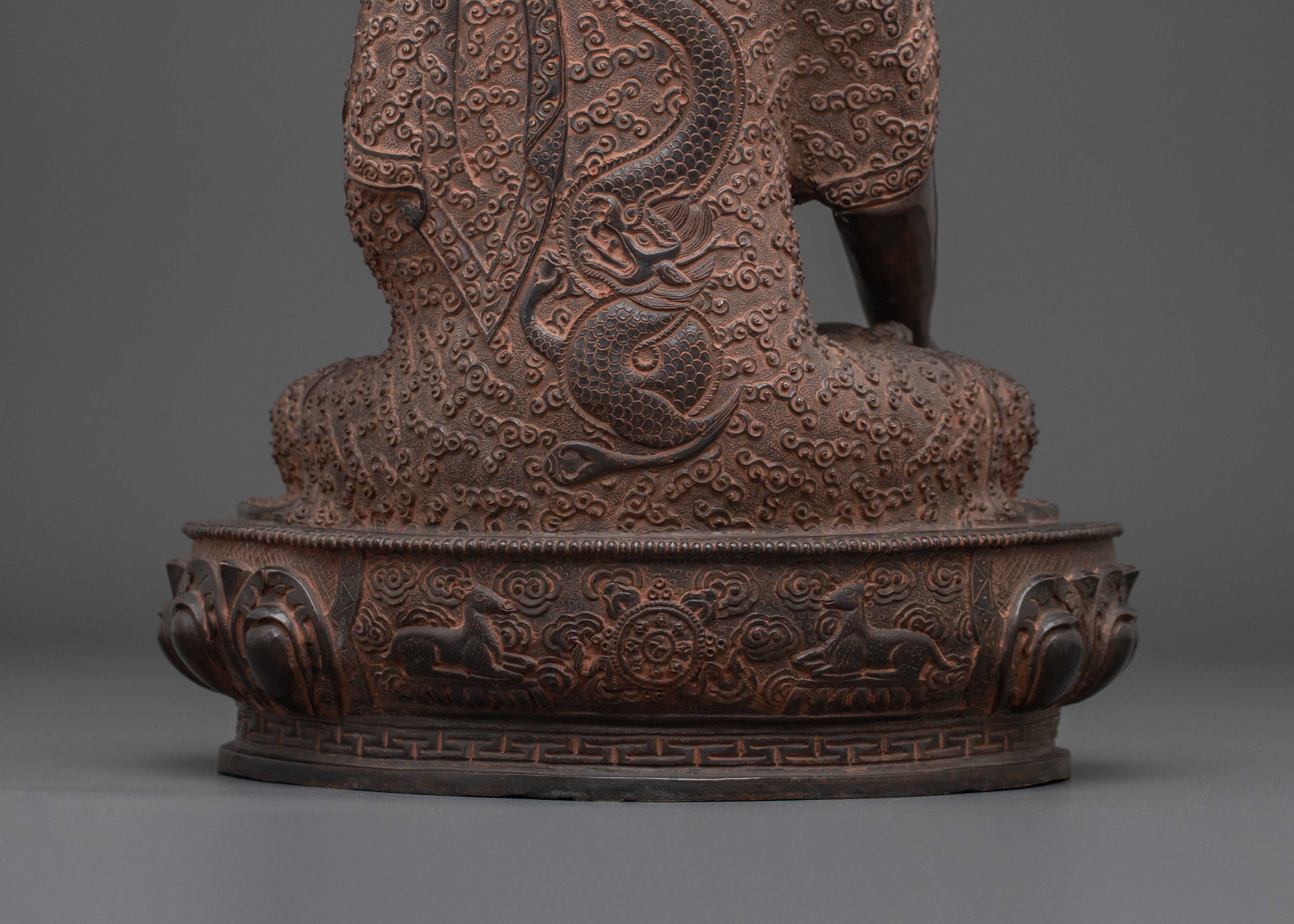 Shakyamuni Buddha Sculpture | Oxidized Copper Artistry