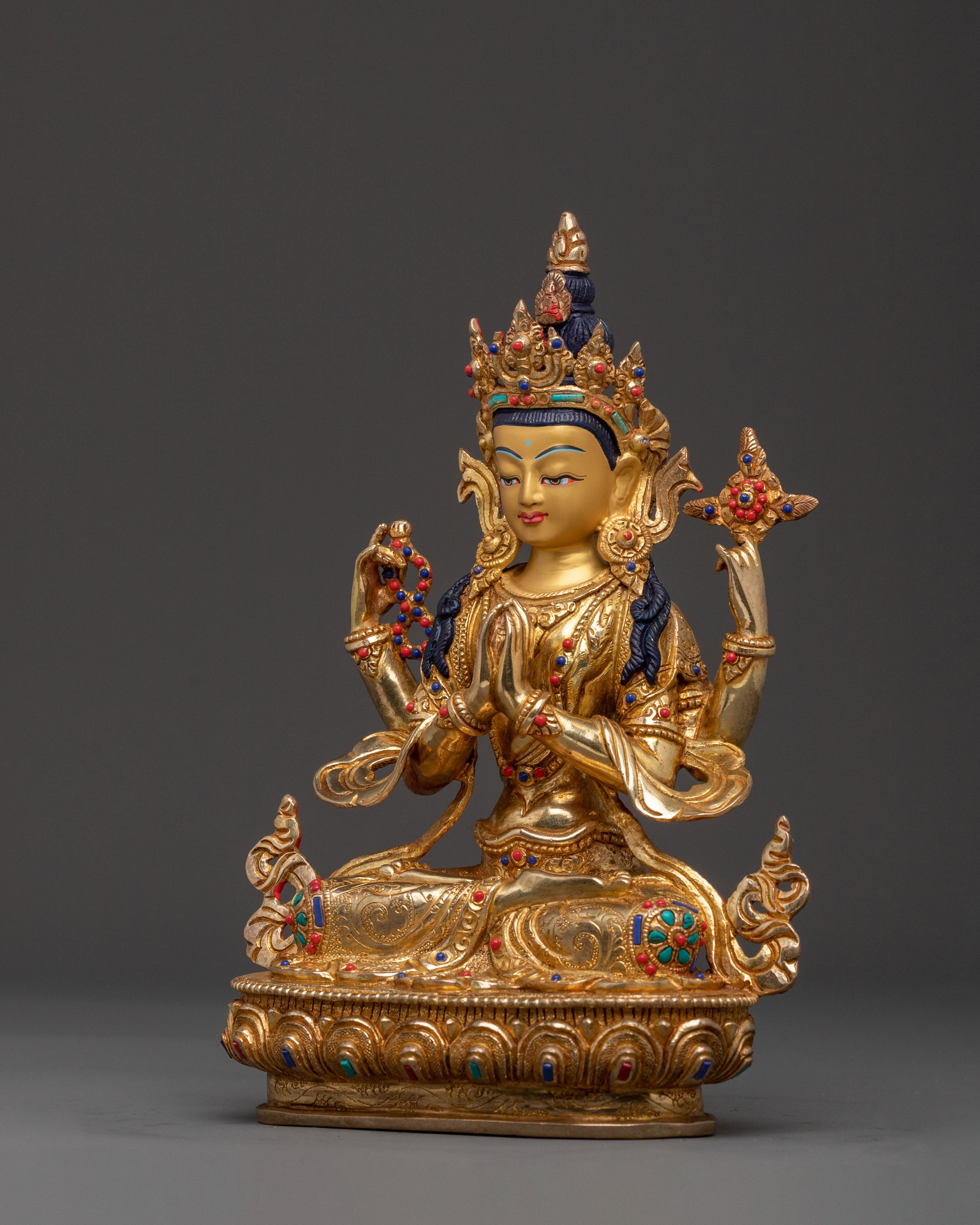 Chenrezig Spiritual Protector Statue | Home Decor
