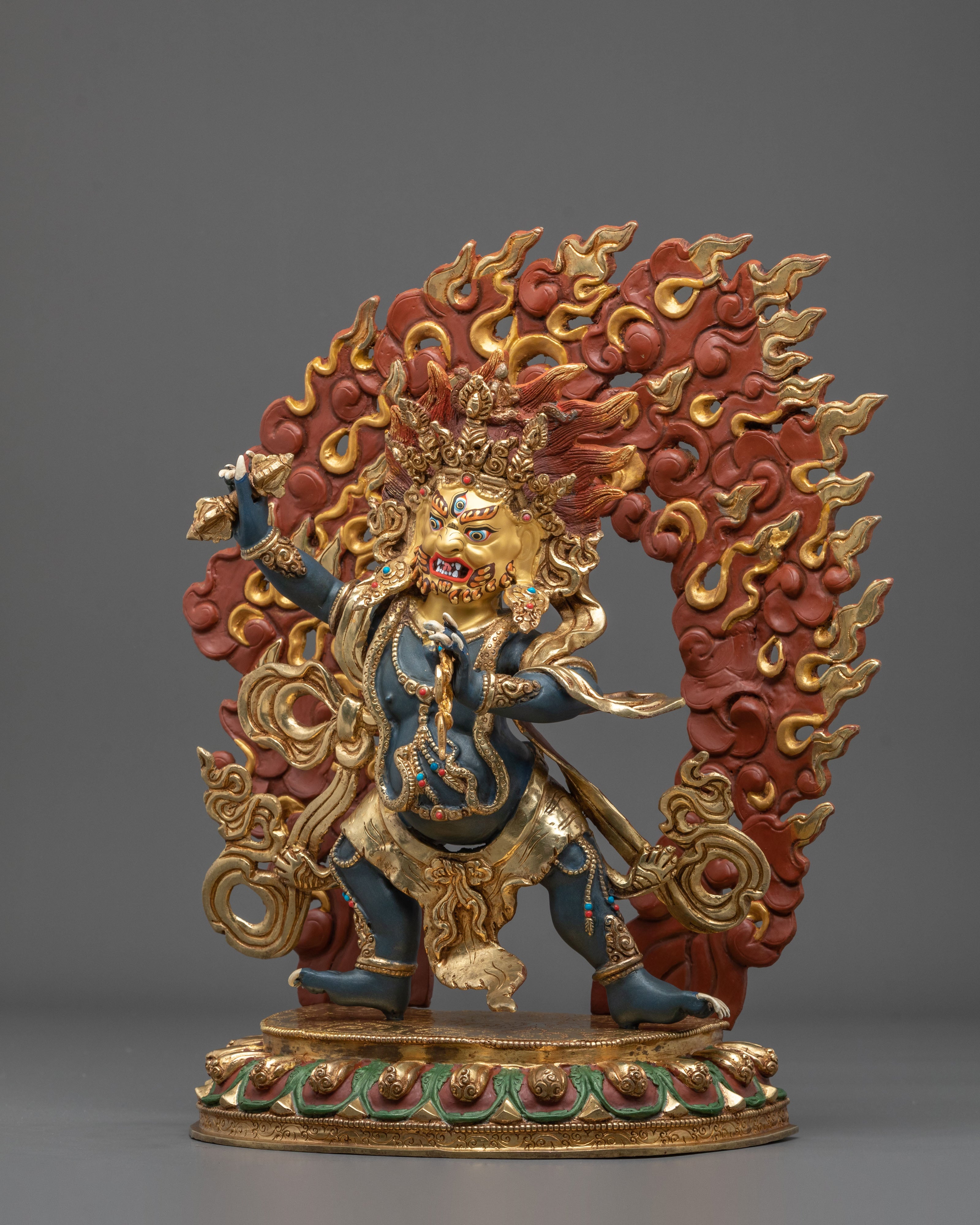 Vajrapani Dharma Protecting Bodhisattva Statue |  Buddhist Sculpture