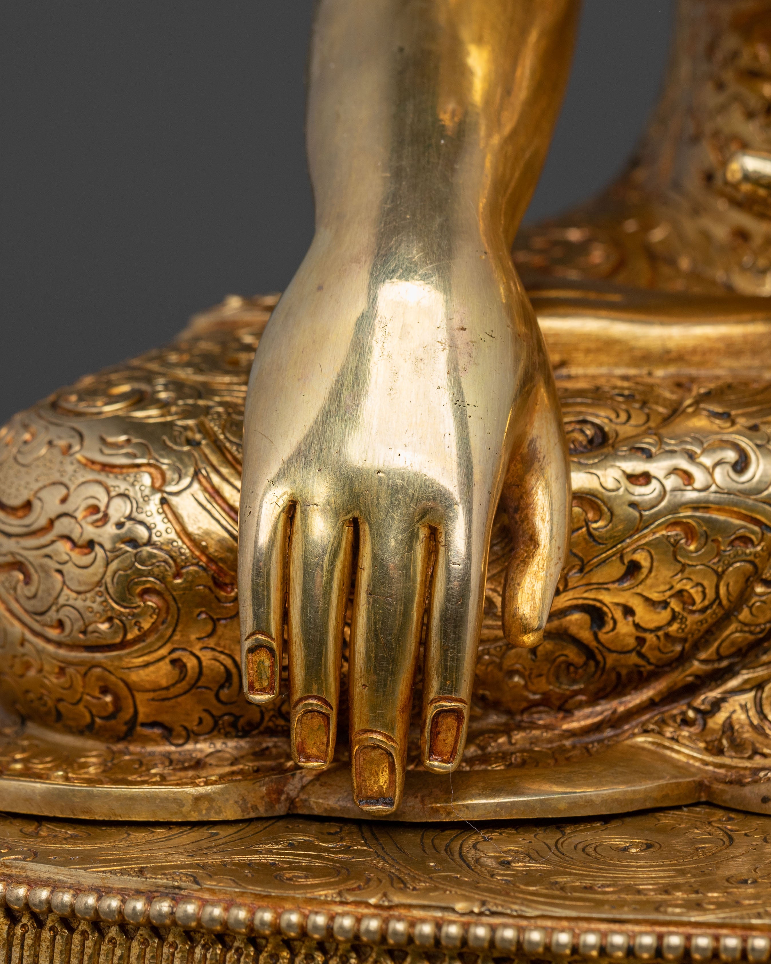 Golden Shakyamuni Buddha Statue | Dharma Teacher