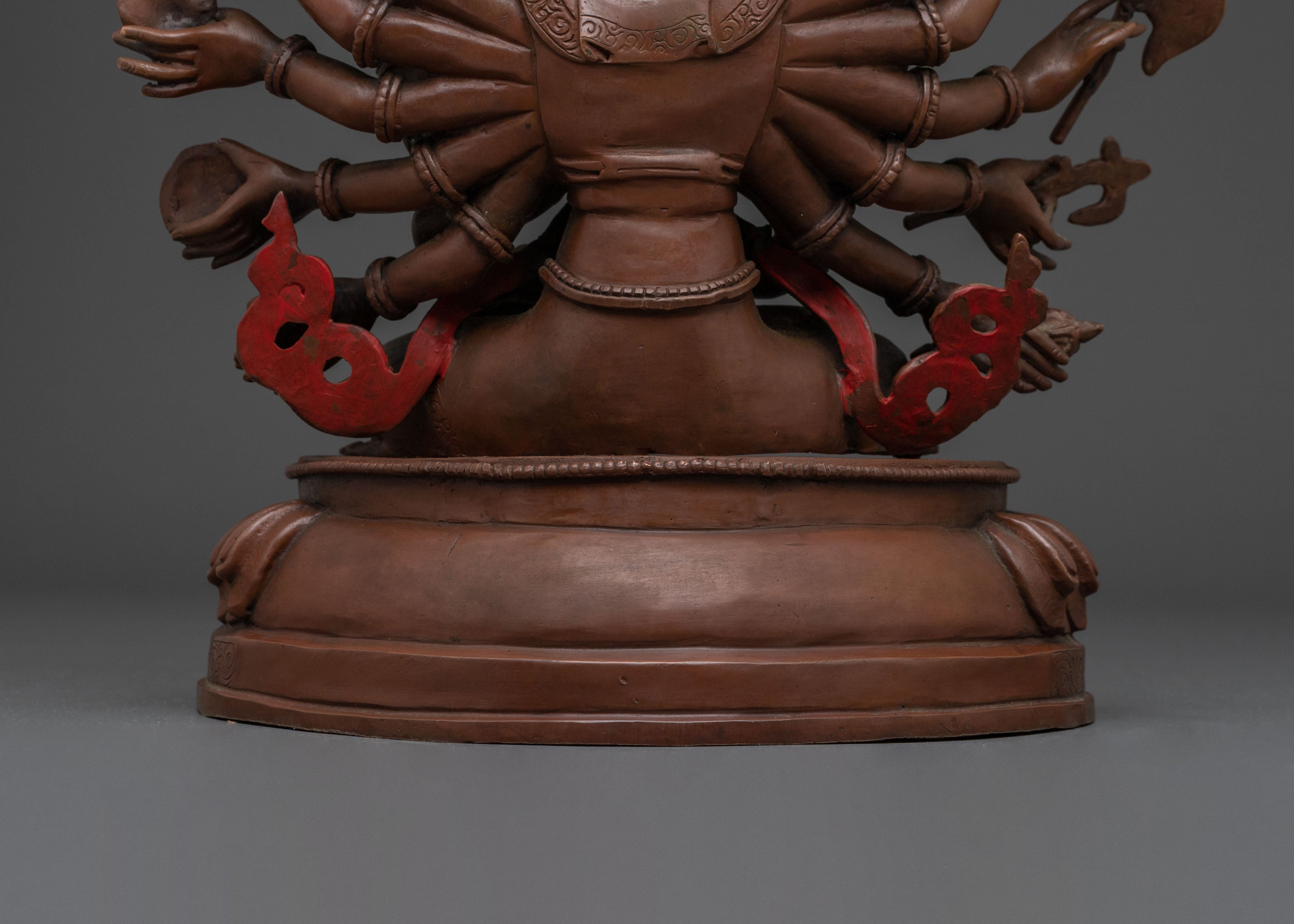 Sacred Chundi Sculpture | Oxidized Copper Figurine