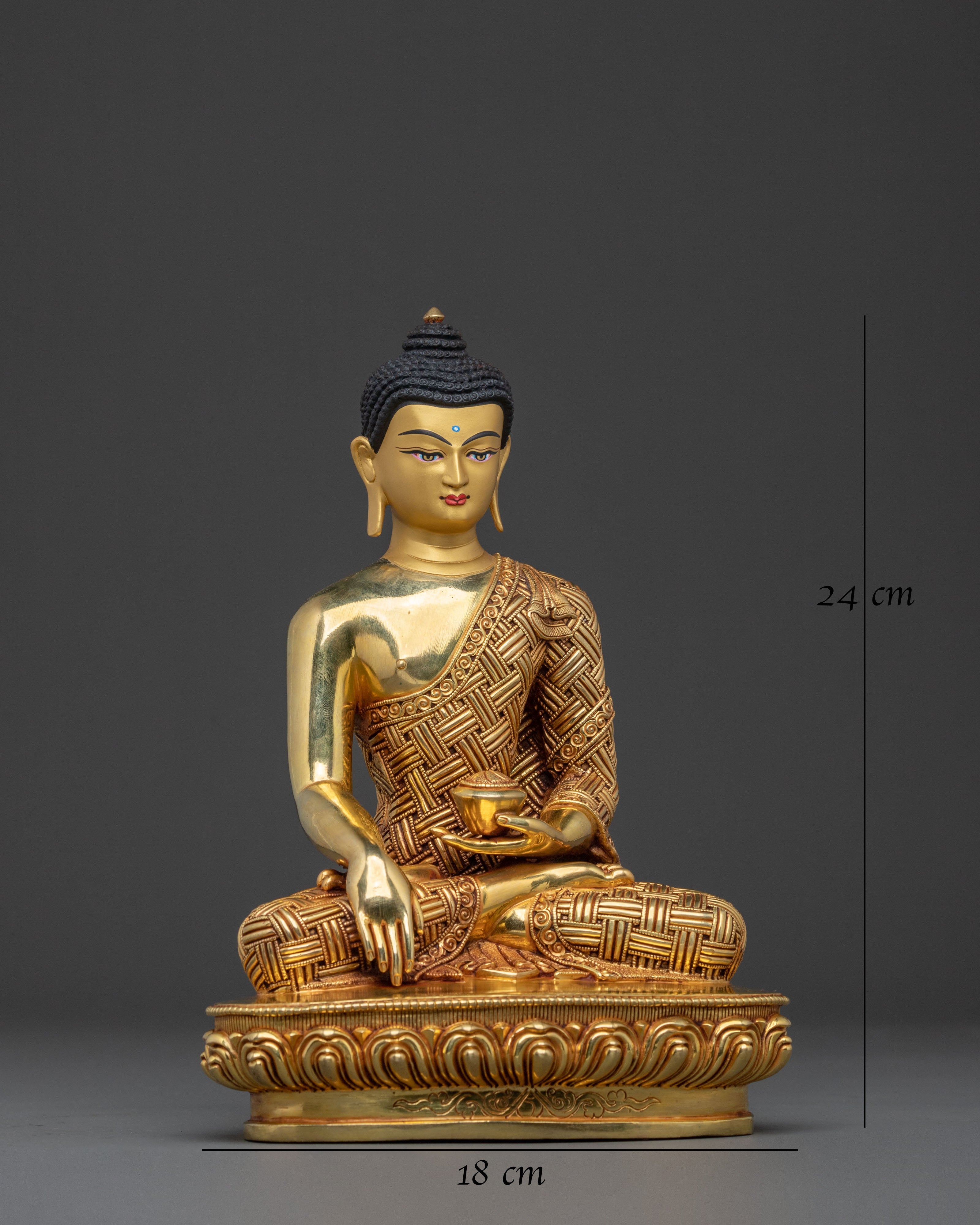 Sage Shakyamuni Buddha Statue: Made in Nepal