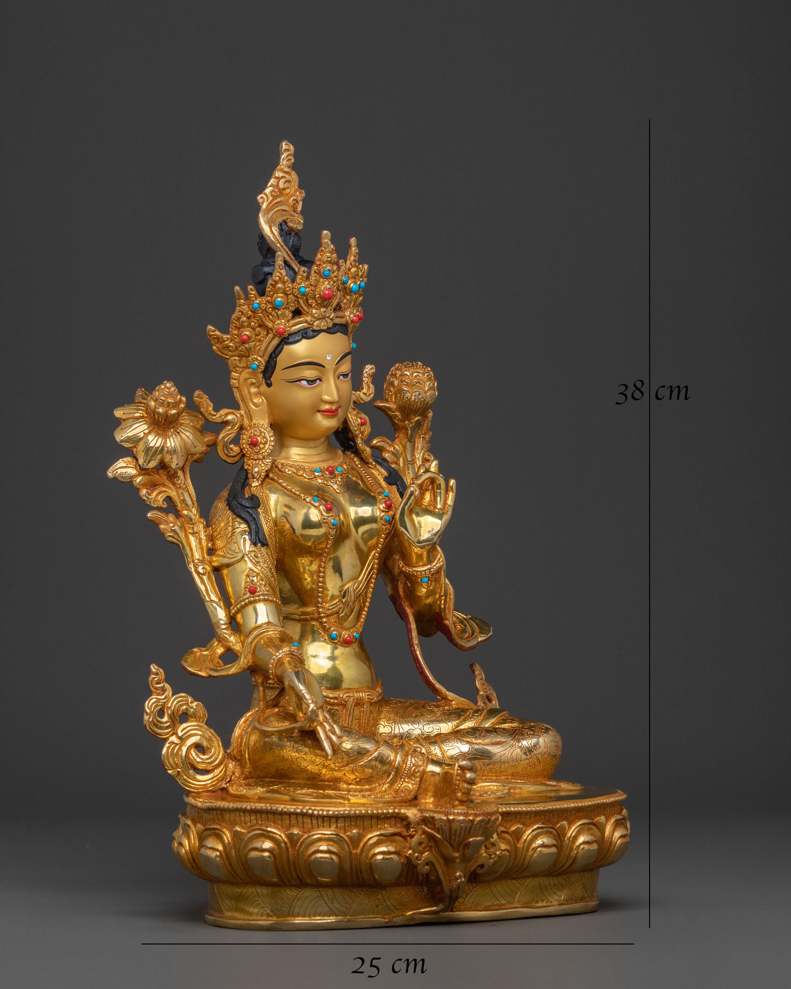 Green Tara Statue | Mother of All Buddhas