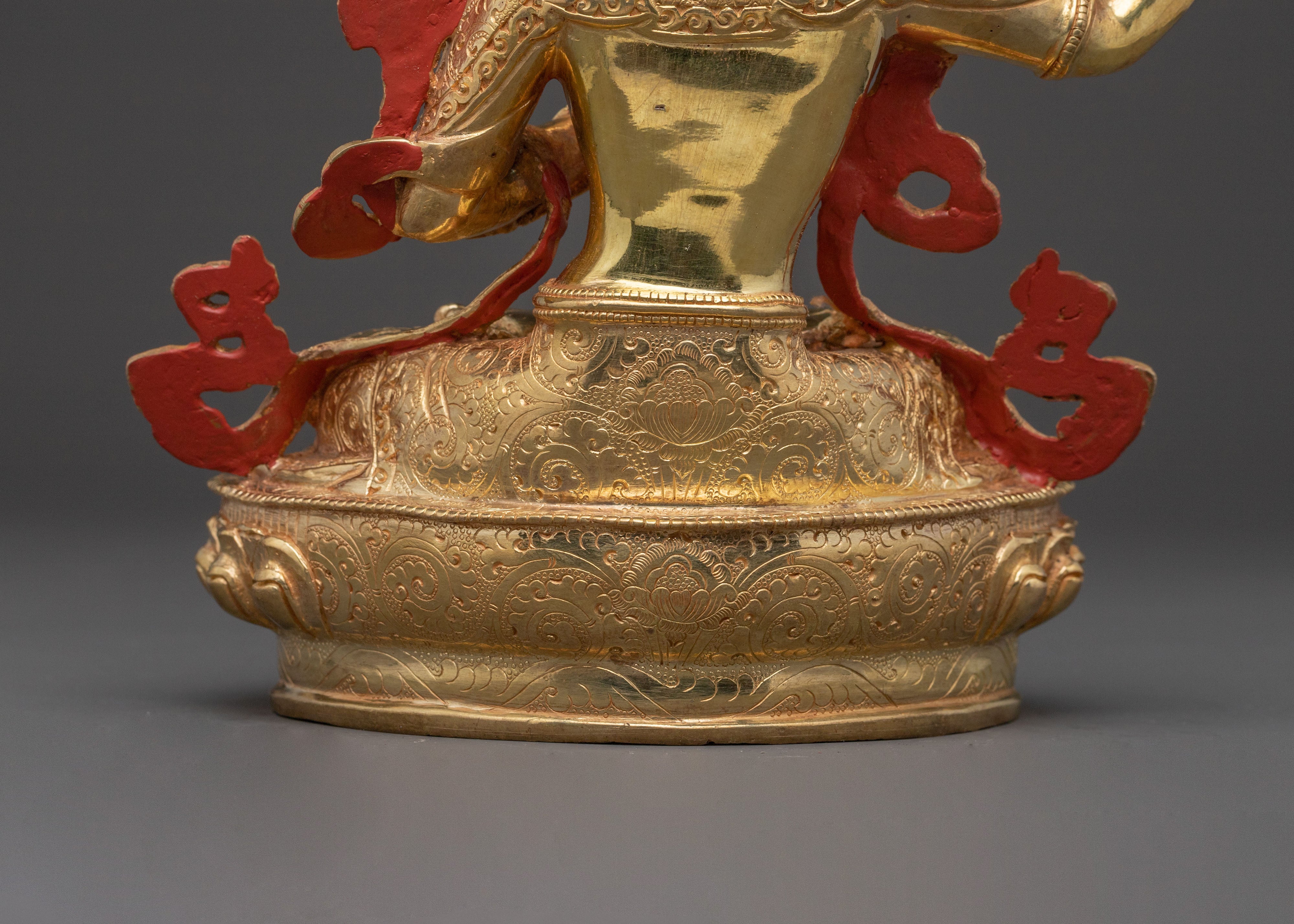 Blessing Statue of Manjushri – Hand-Gilded Copper Statue