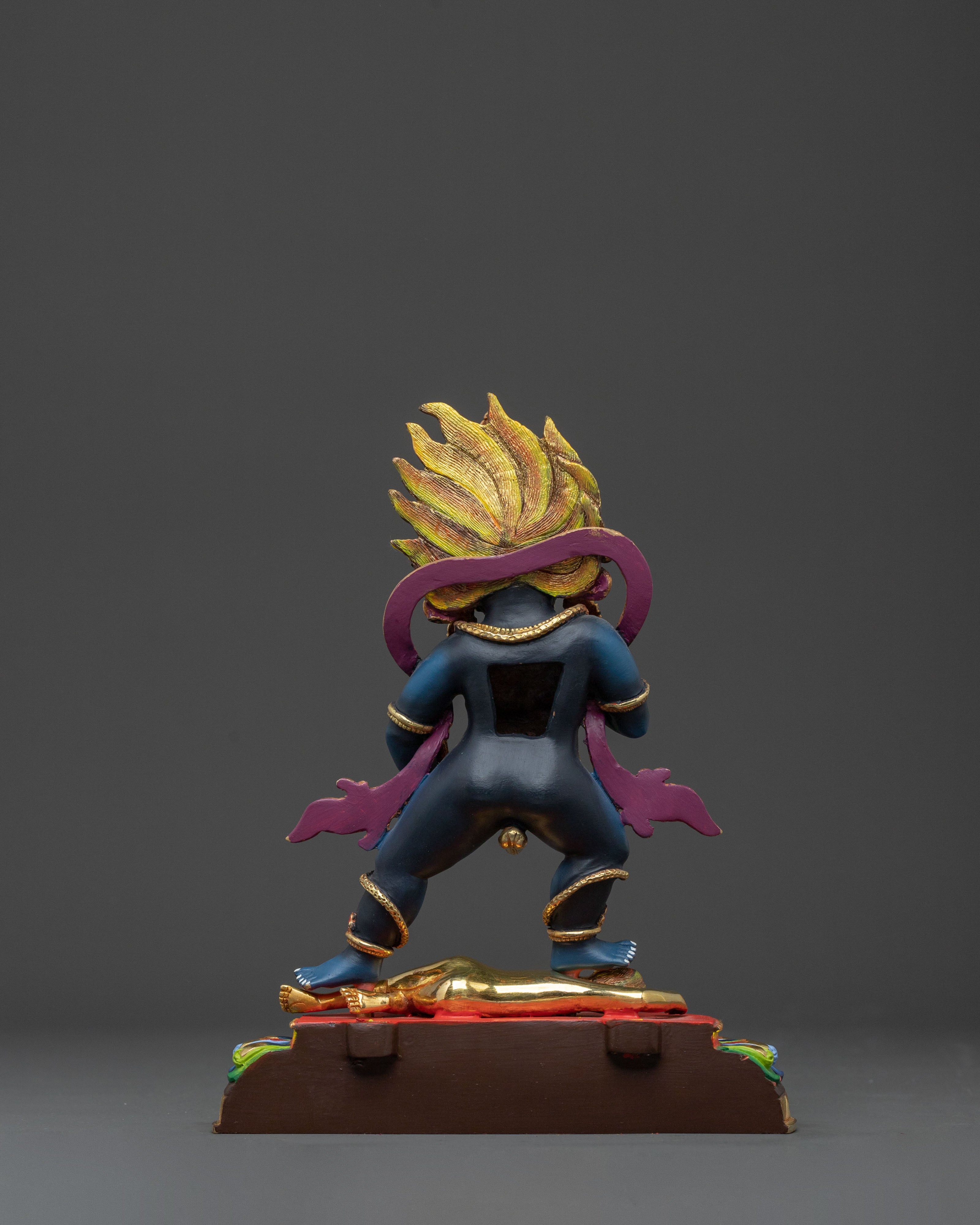 Handcrafted Black Dzambhala Statue | Wealth Deity