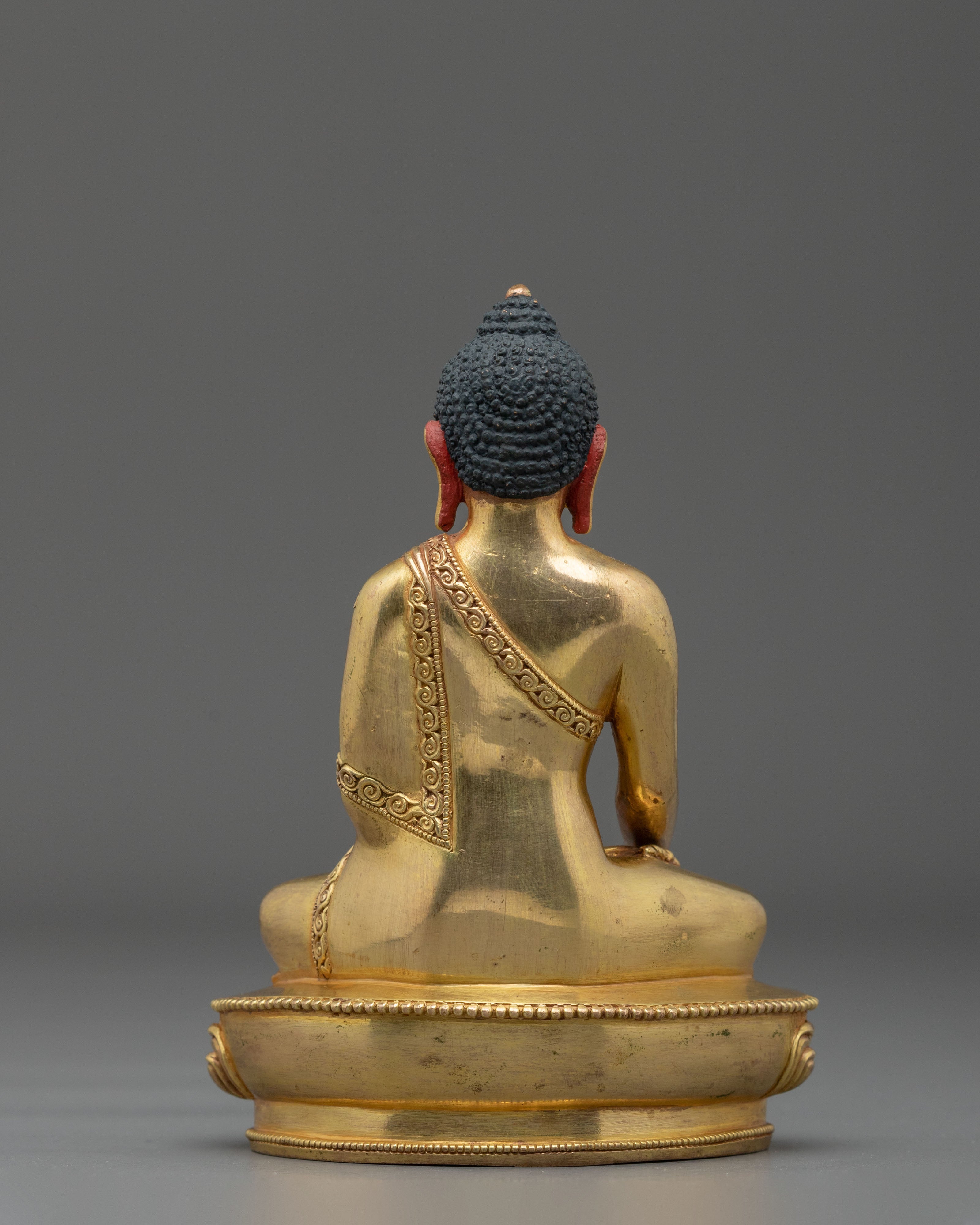 Hand-Carved Shakyamuni Buddha Statue | Copper Figurine