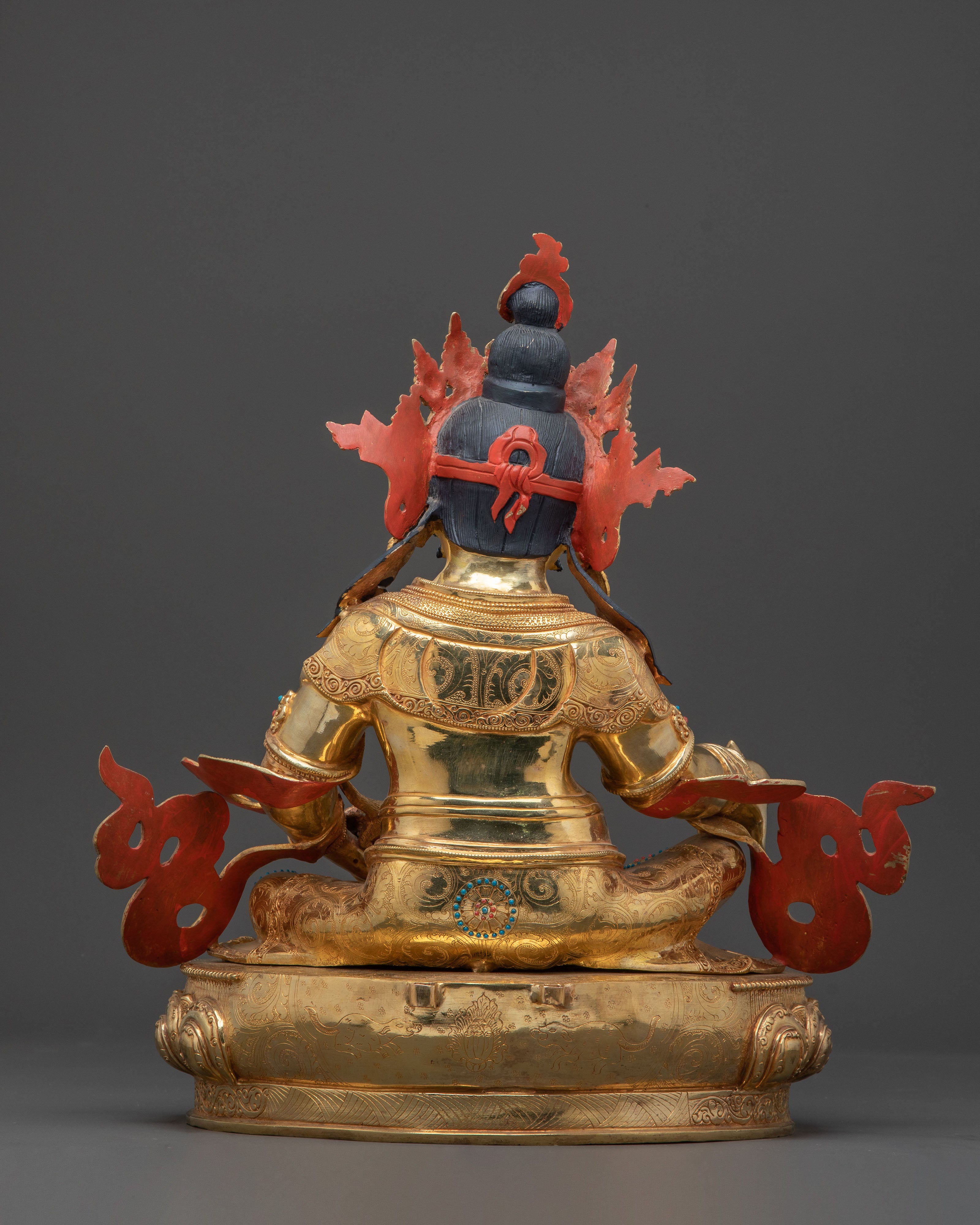 Handcrafted Dzambhala Golden Statue |  Spiritual Decor