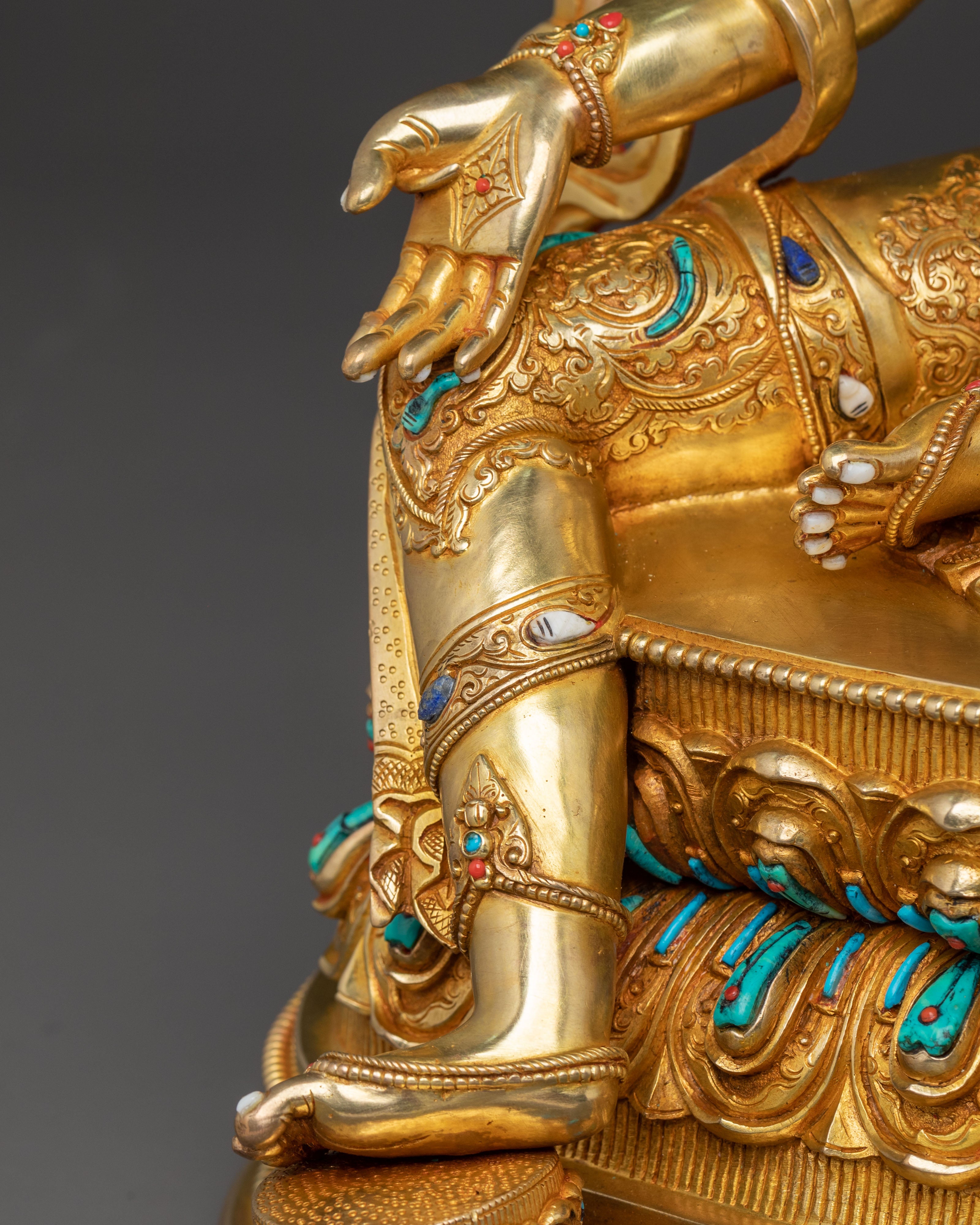 Protector Green Tara Traditional Statue | Altar Decor