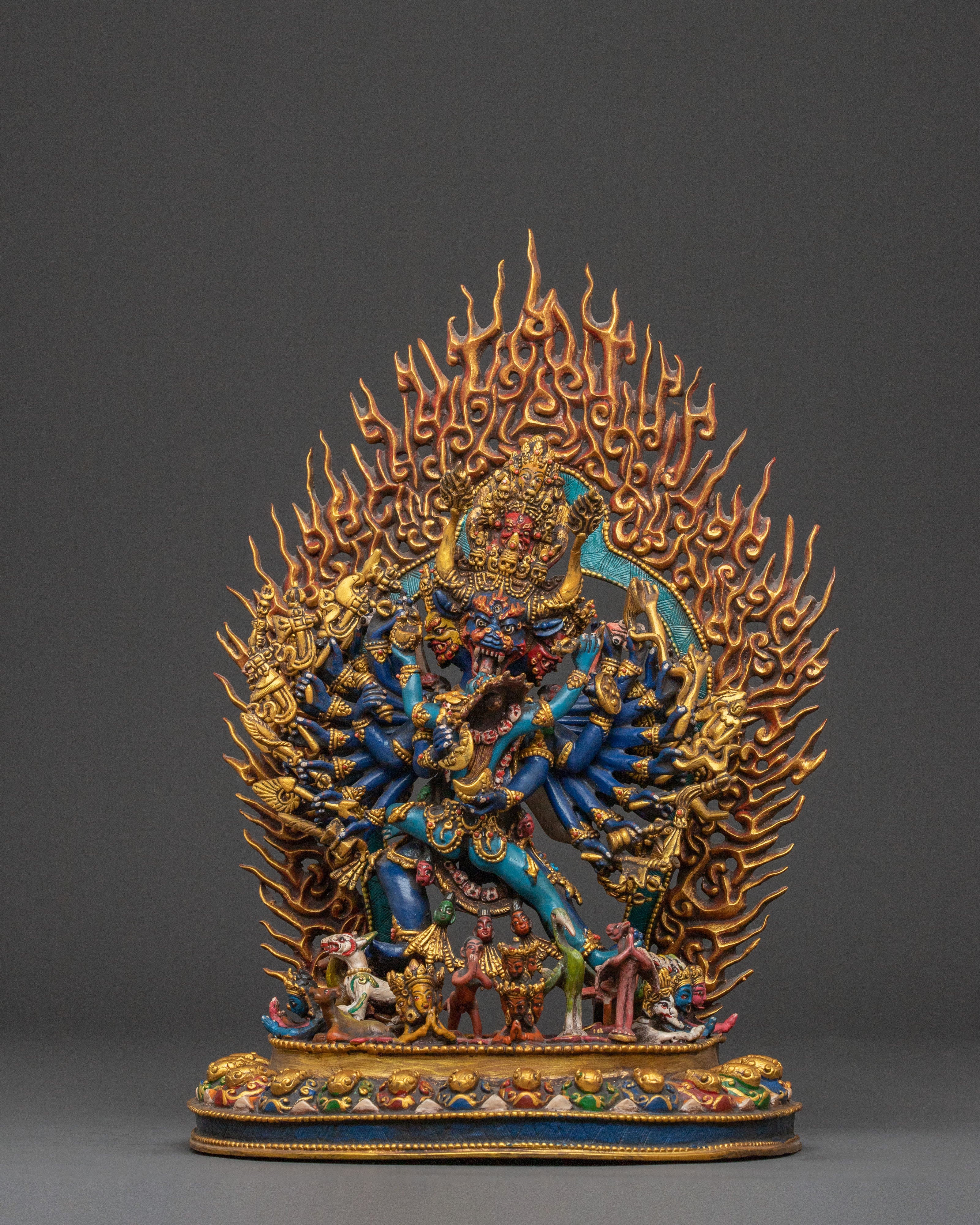 Yamantaka Buddhist Statue With Consort
