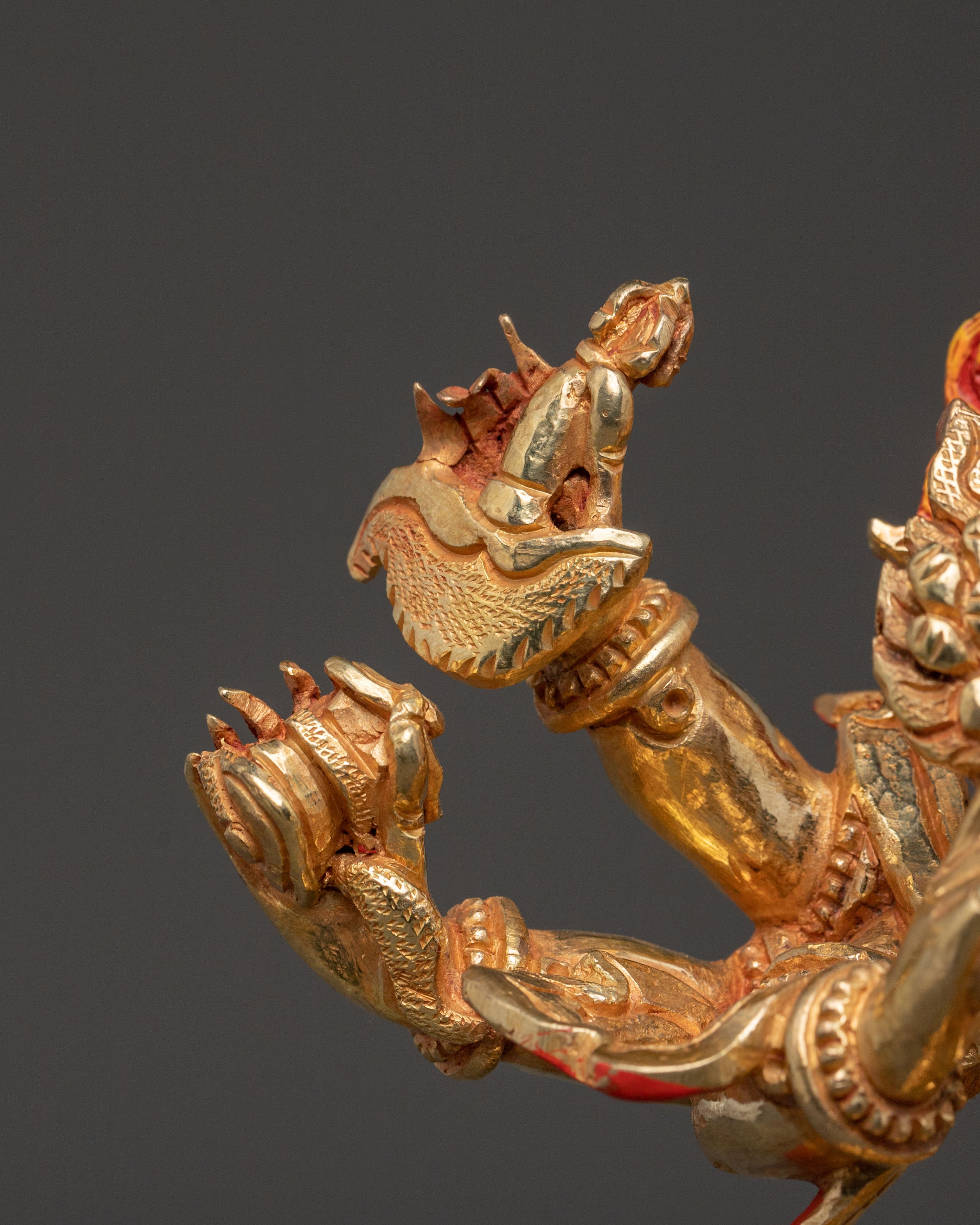 White Mahakala Protector Statue | Home Decor