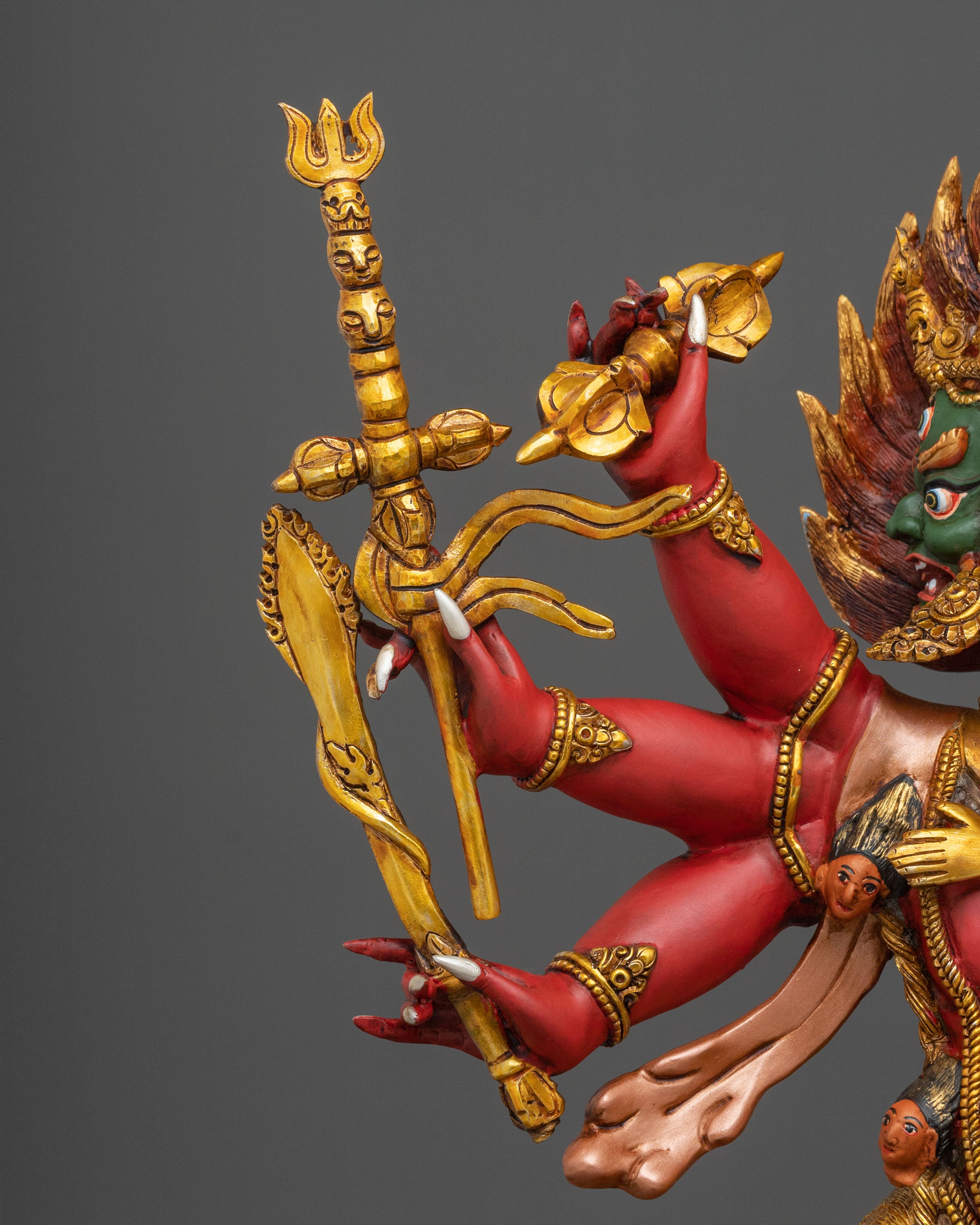 Heyagriva Divine Figurine | 24K Gold Gilded Protector