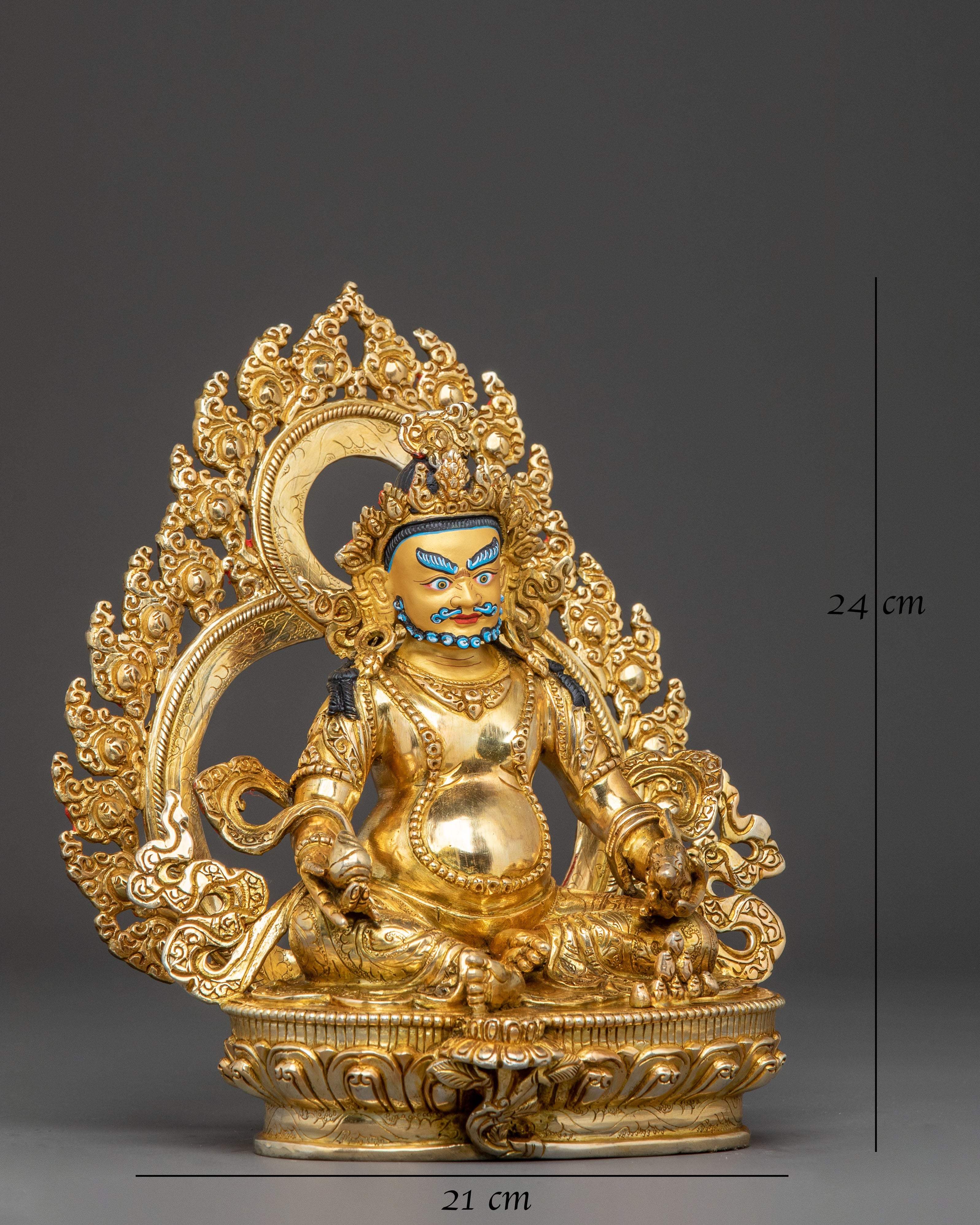 Dzambhala Abundance Statue | Meditational Decor