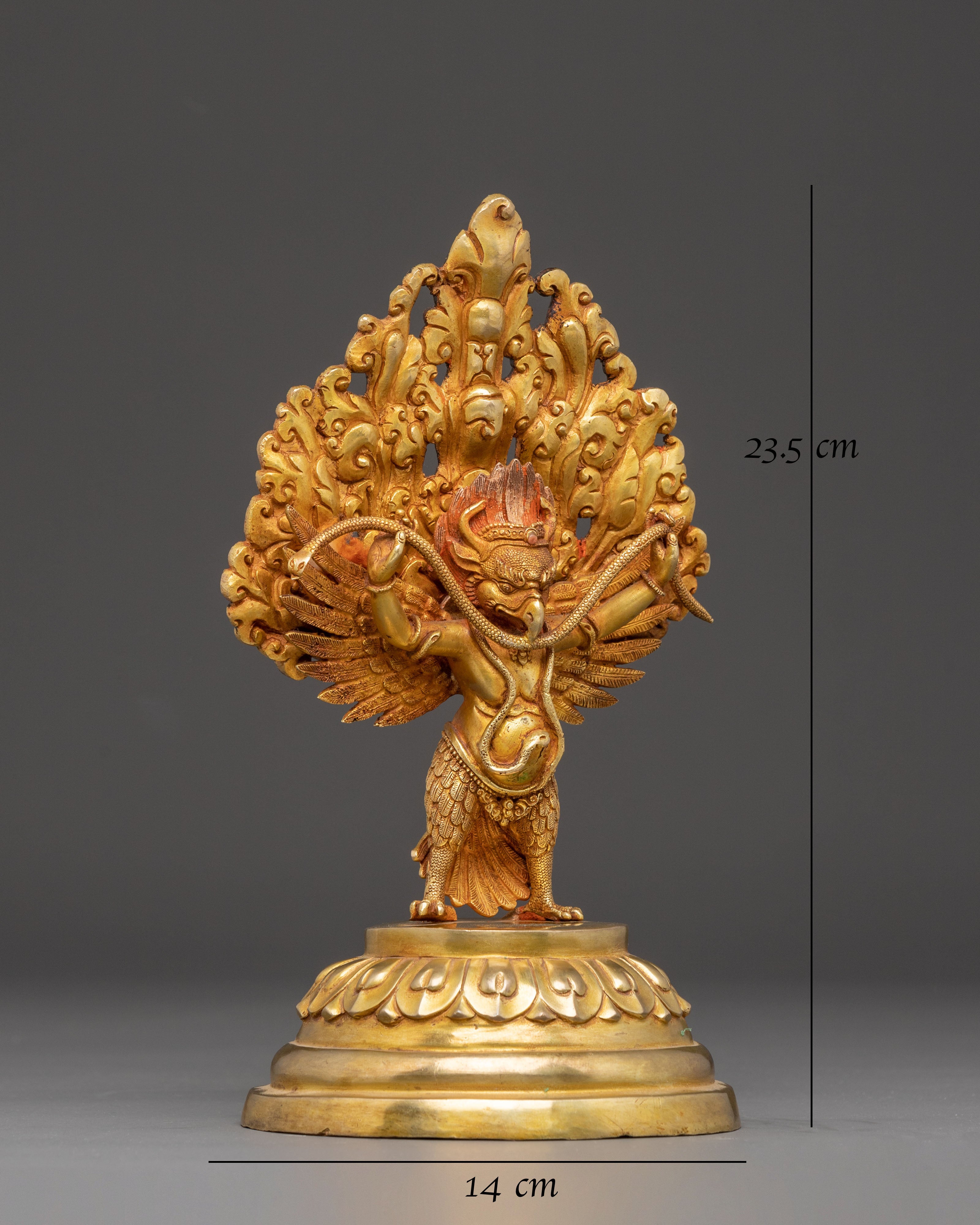 Handcrafted Garuda Statue: Protector Deity of Vajrayana 