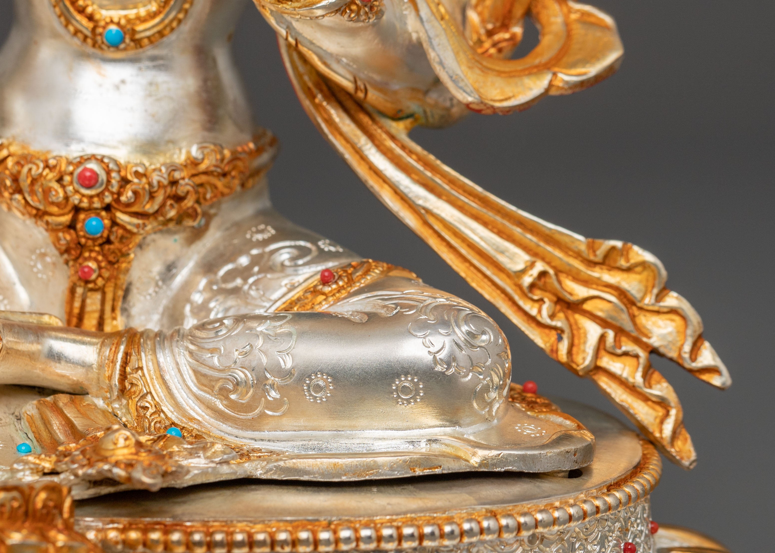 Green Tara Statue – Serene Copper Sculpture