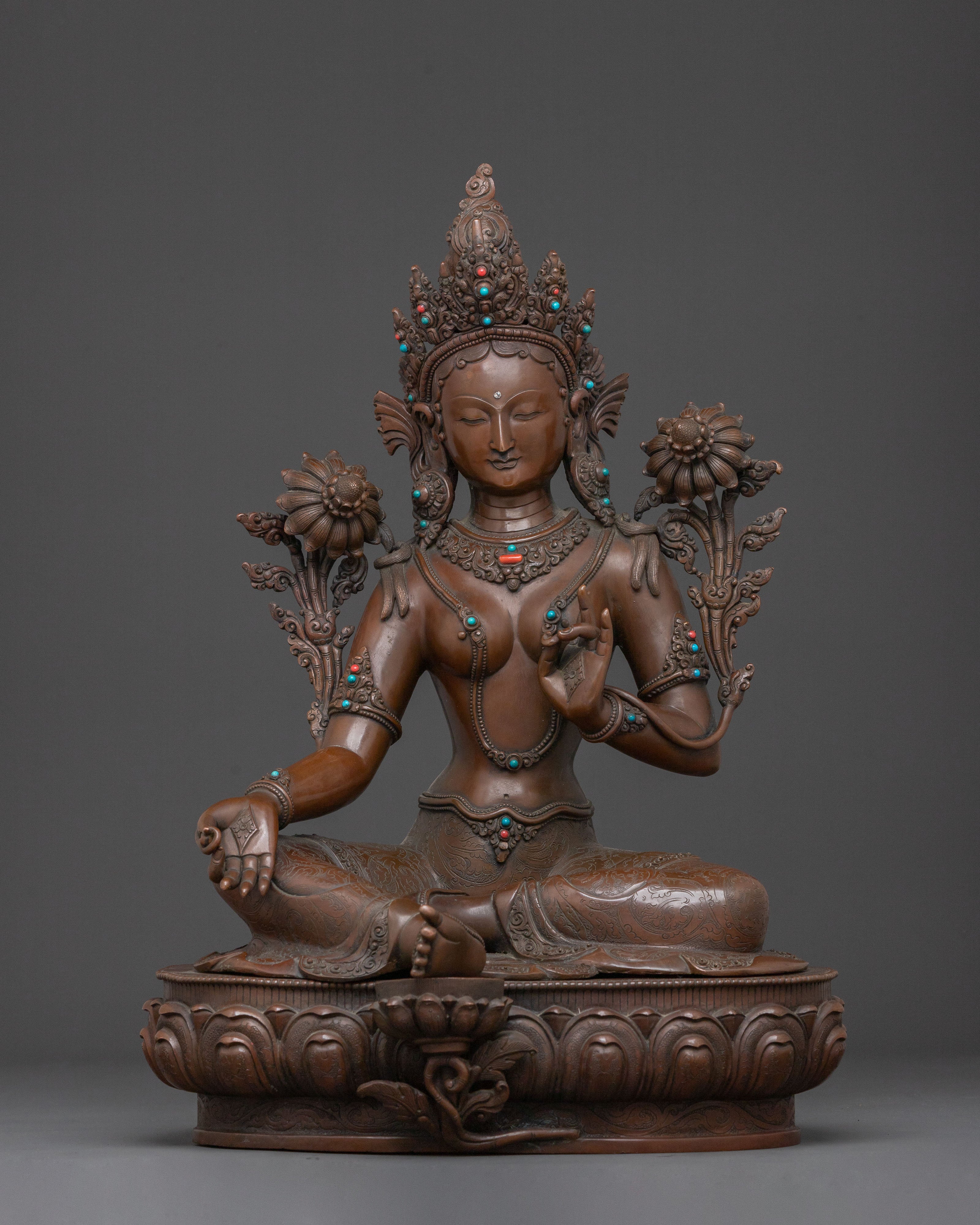 Green Tara Statue 