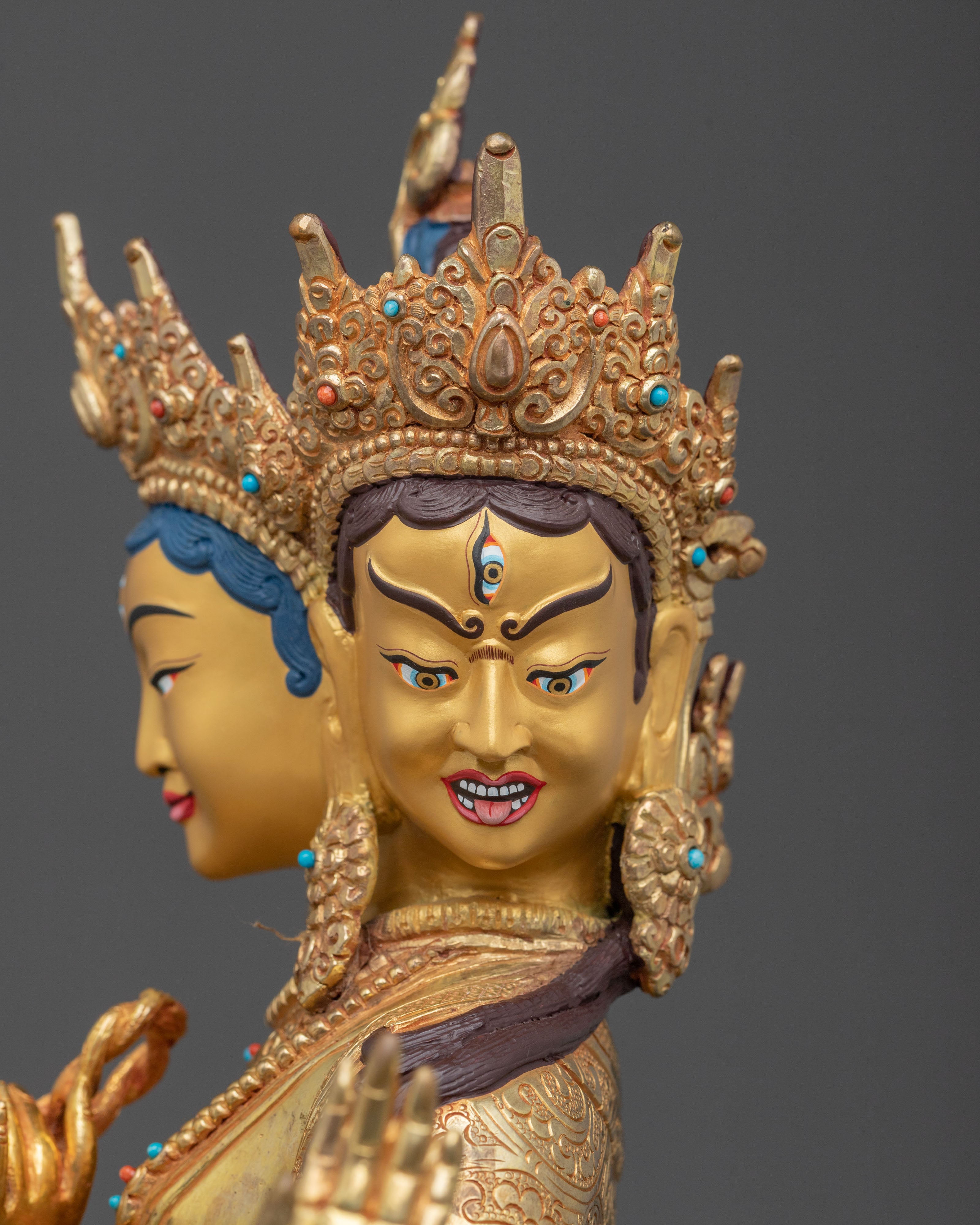 Tibetan Goddess Namgyalma Statue | Longevity Deity