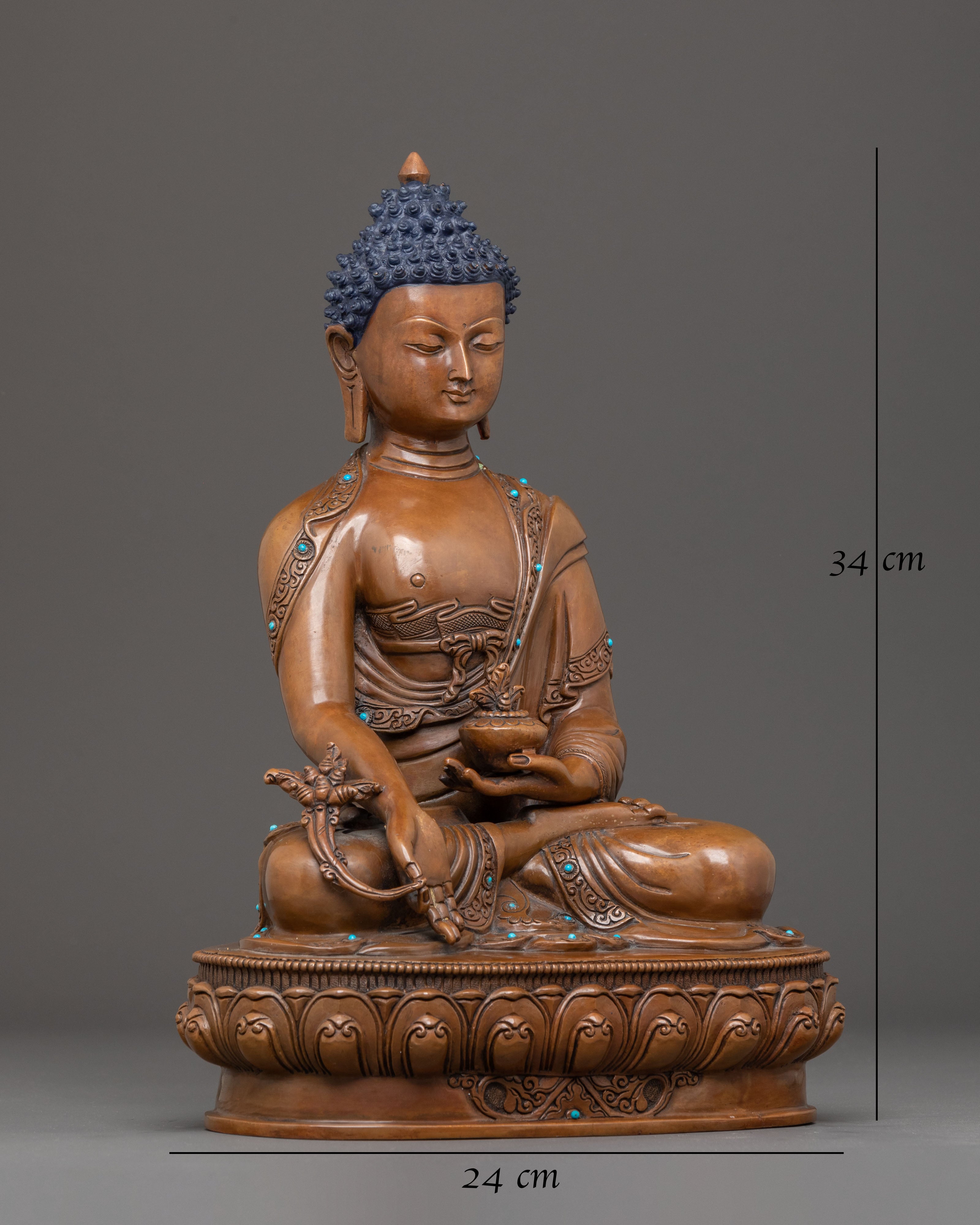 Medicine Buddha: The Spiritual Healer | Traditional Nepali Statue
