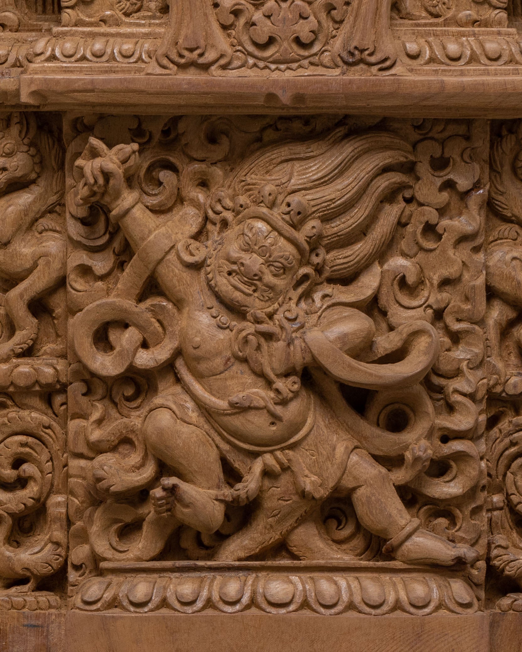 Lokeshvara Wooden Statue | Spiritual Decor