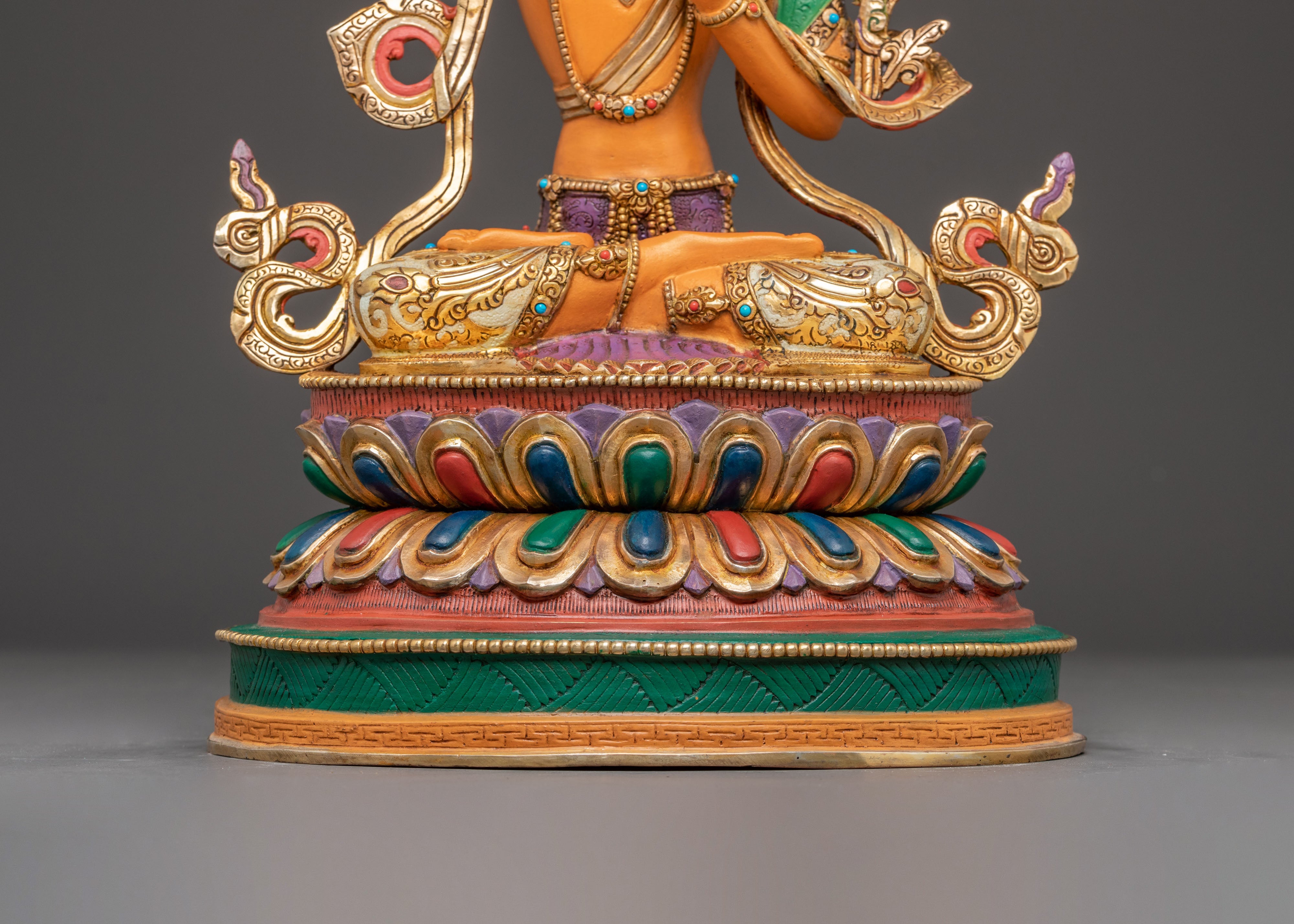 Wisdom Deity Manjushri Copper Statue | Handmade Buddhist Art