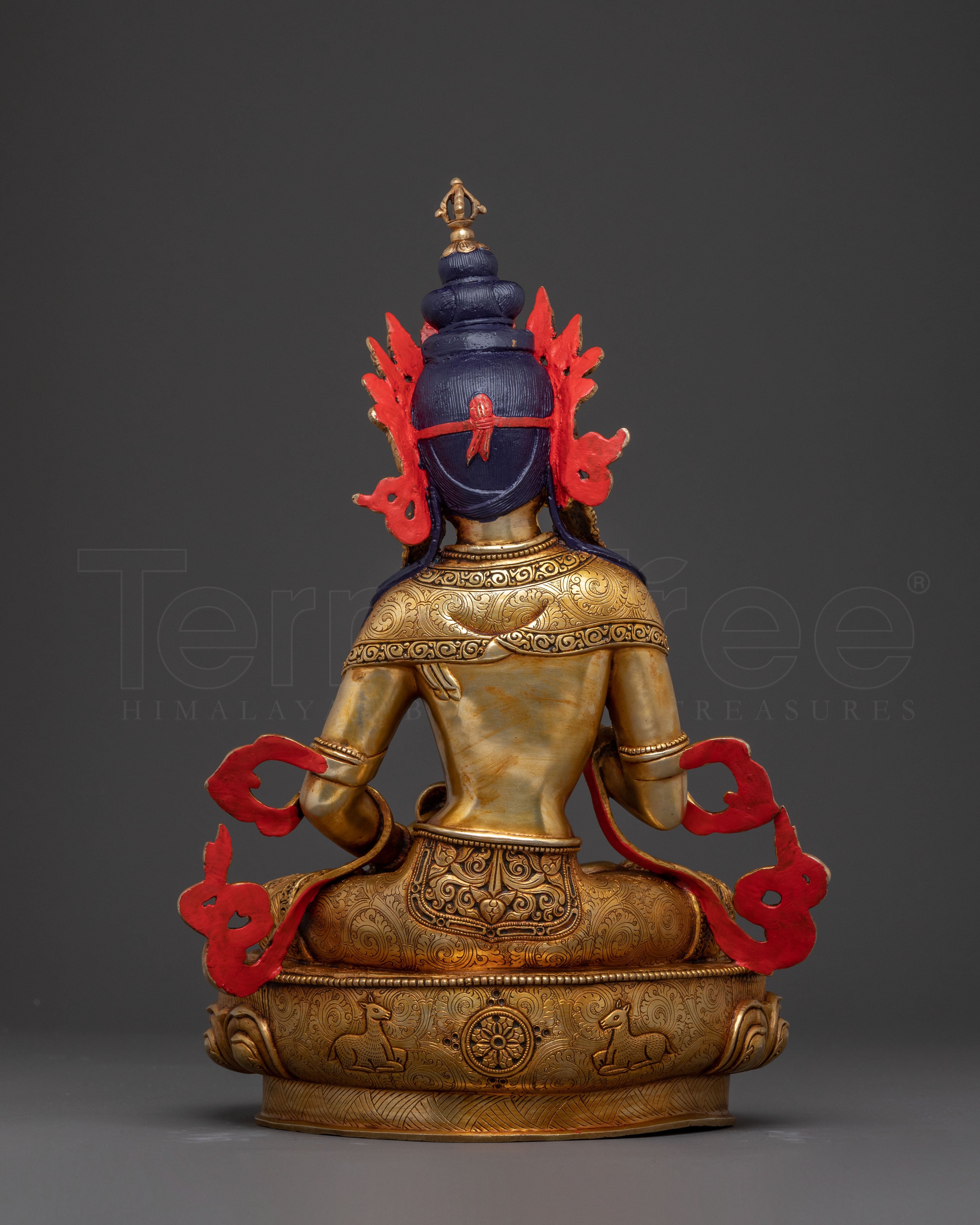 Exquisite Gold Gilded Purification and Healing Statue of Vajrasattva