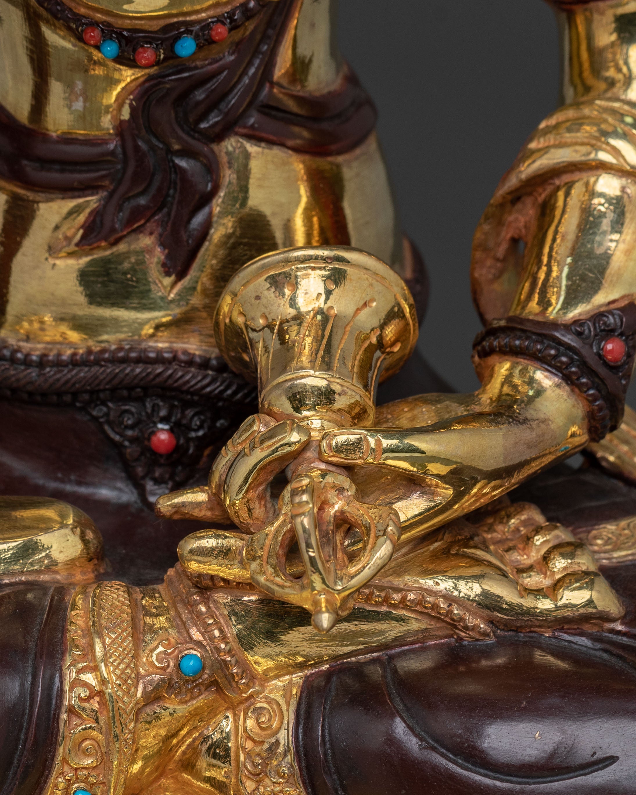 Vajrasattva: Sacred 24K Gold Gilded Figurine