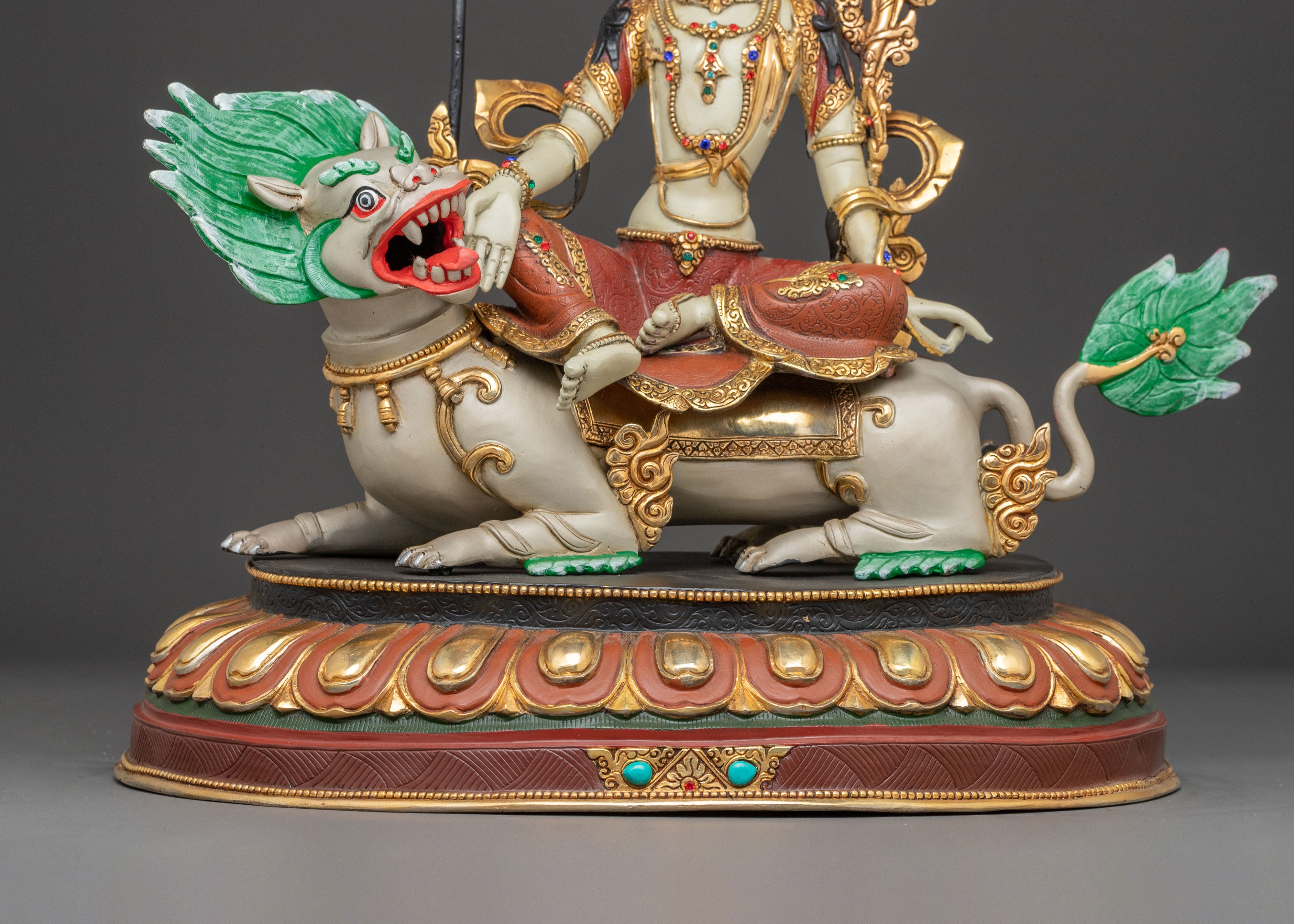Simhanada Lokeshvara and Lokeshwor Statue Set | Symbol of Fearless Wisdom