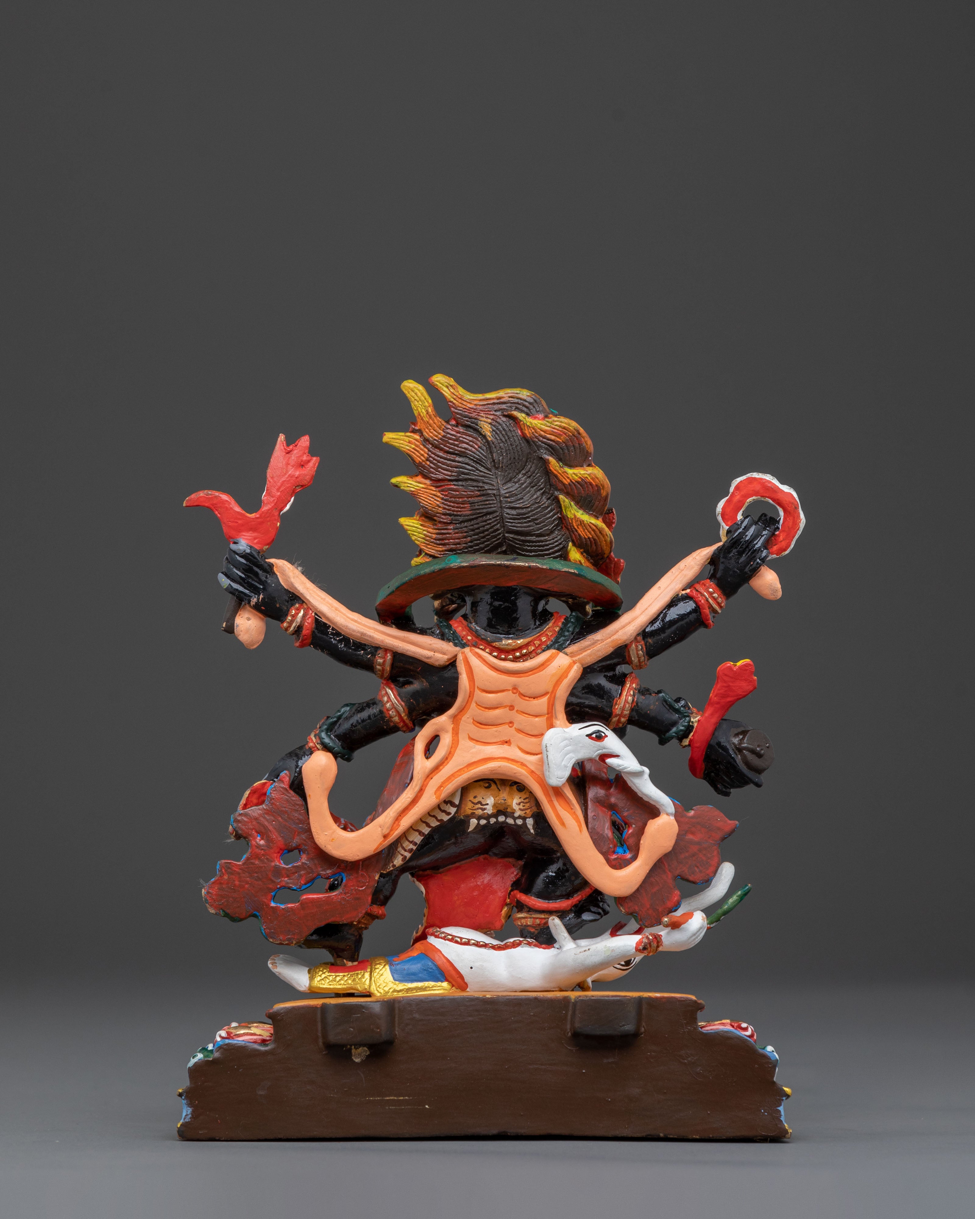 Sacred Statue of Six-Armed Mahakala: Fierce Protector