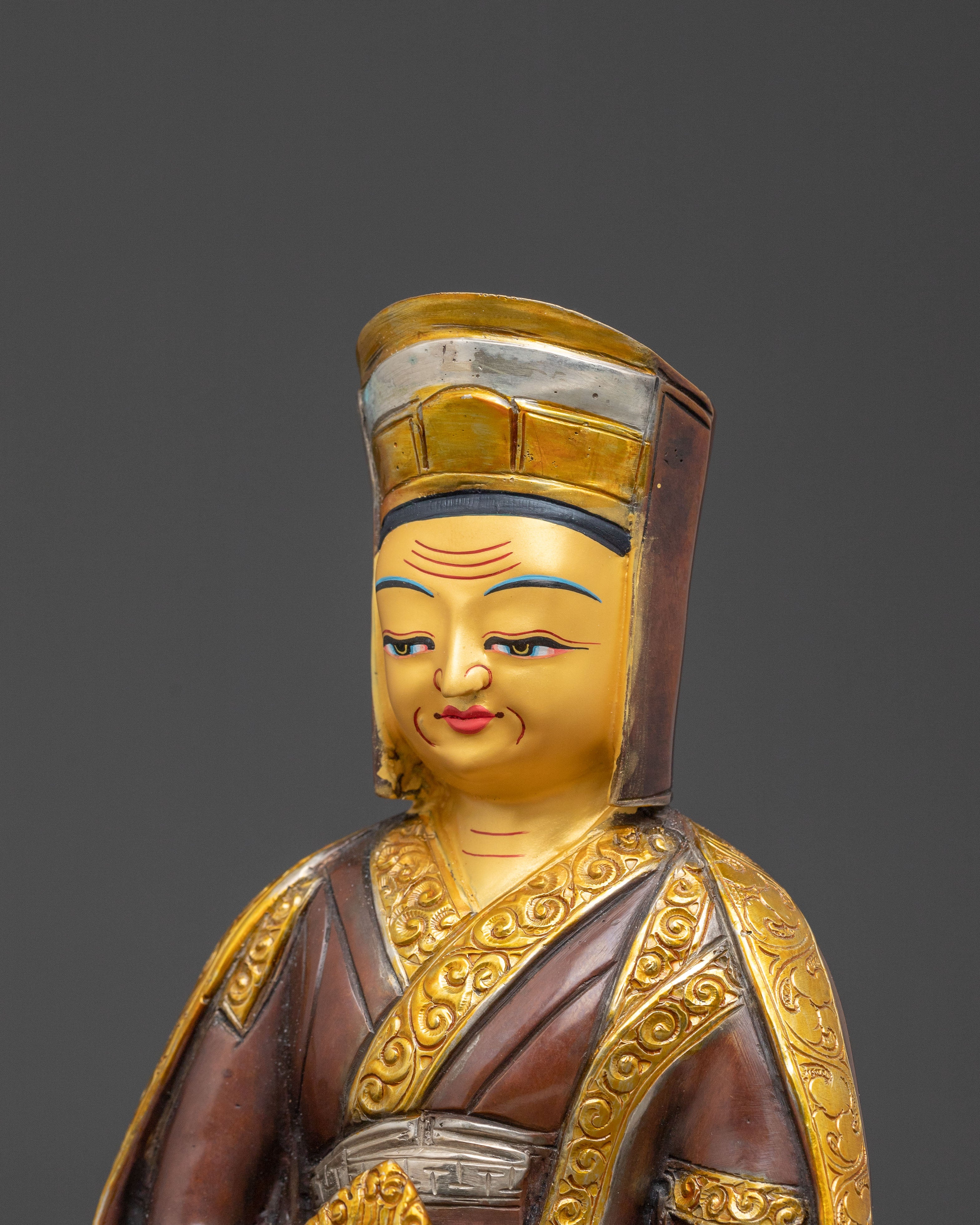 Gampopa Sacred Statue - Buddhist Revered Master