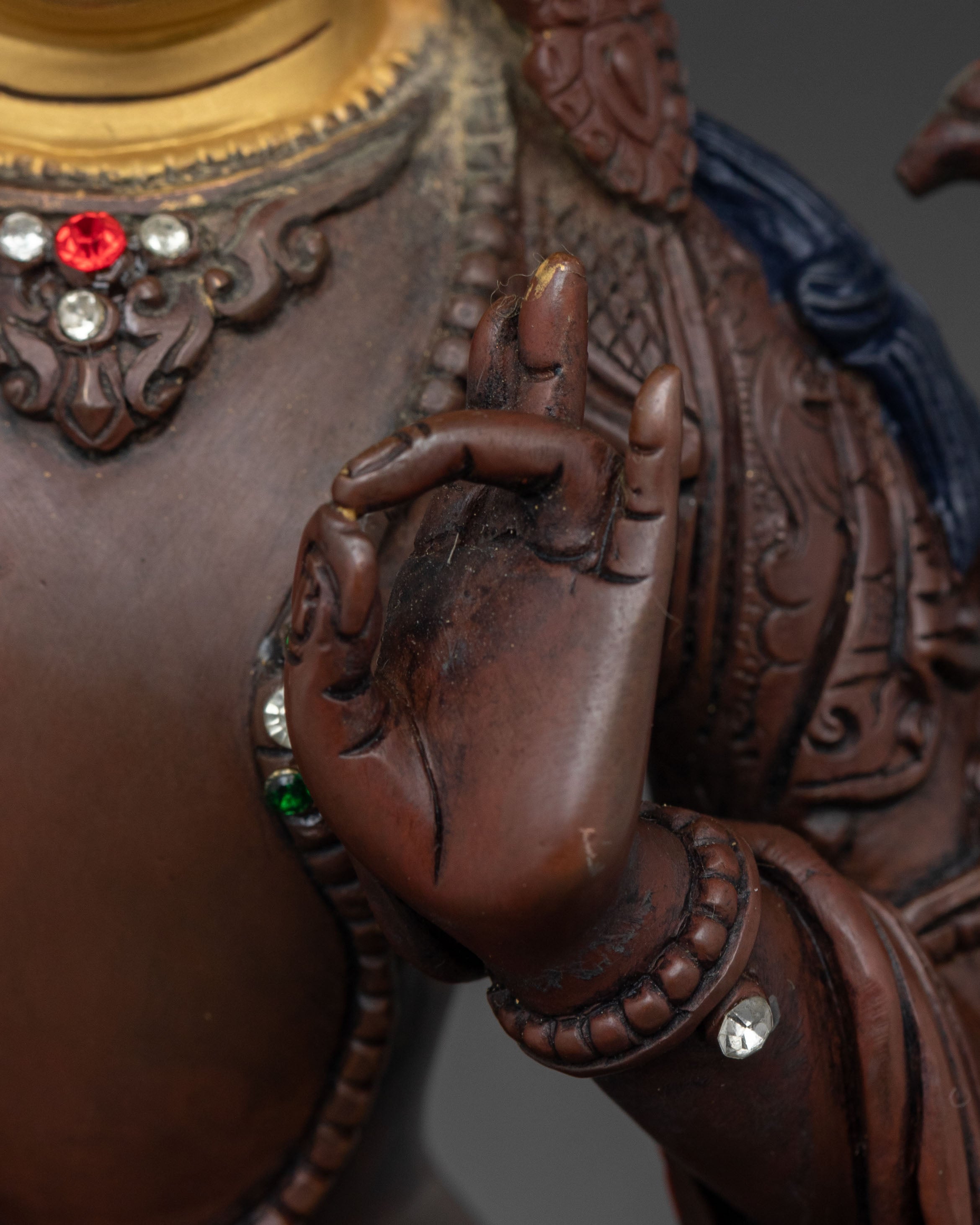Bodhisattva Manjushri Statue of Ultimate Wisdom | Sacred Buddhist Altar Sculpture
