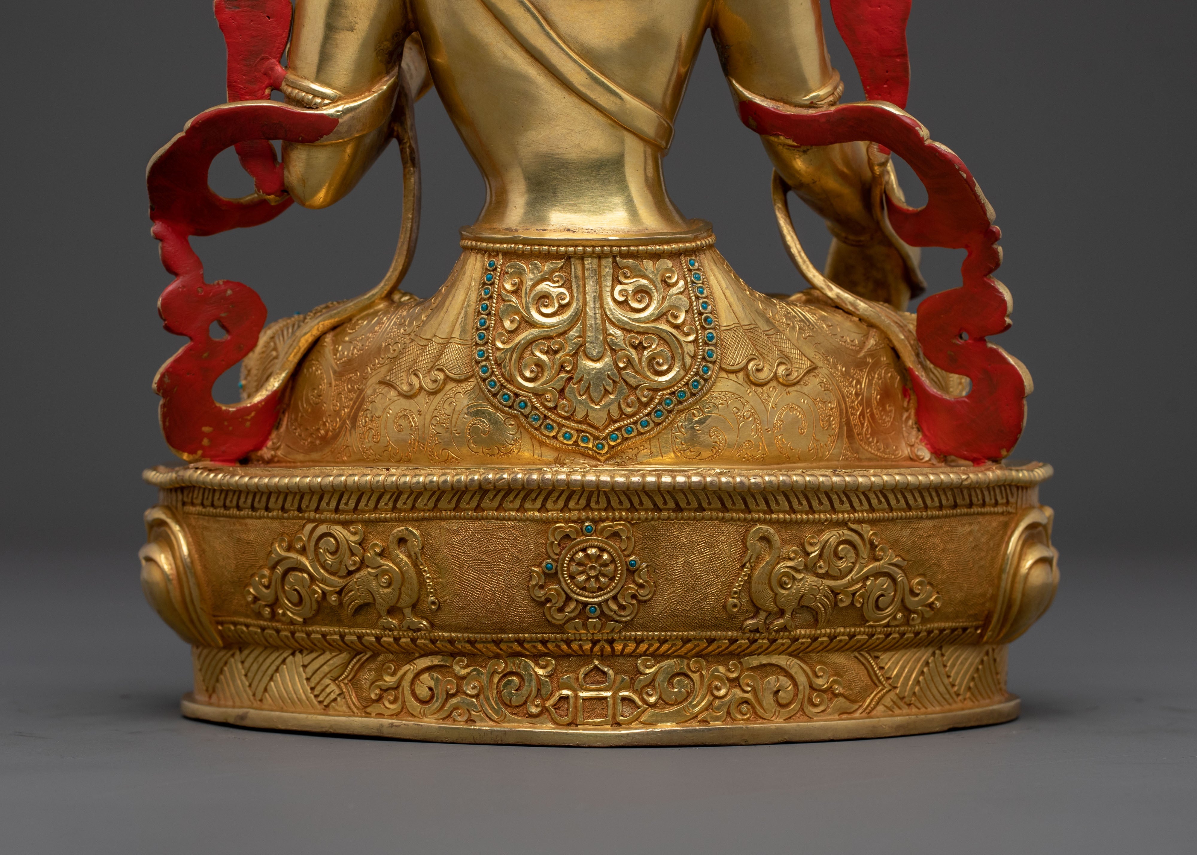 White Tara Golden Statue | Handcrafted Serenity