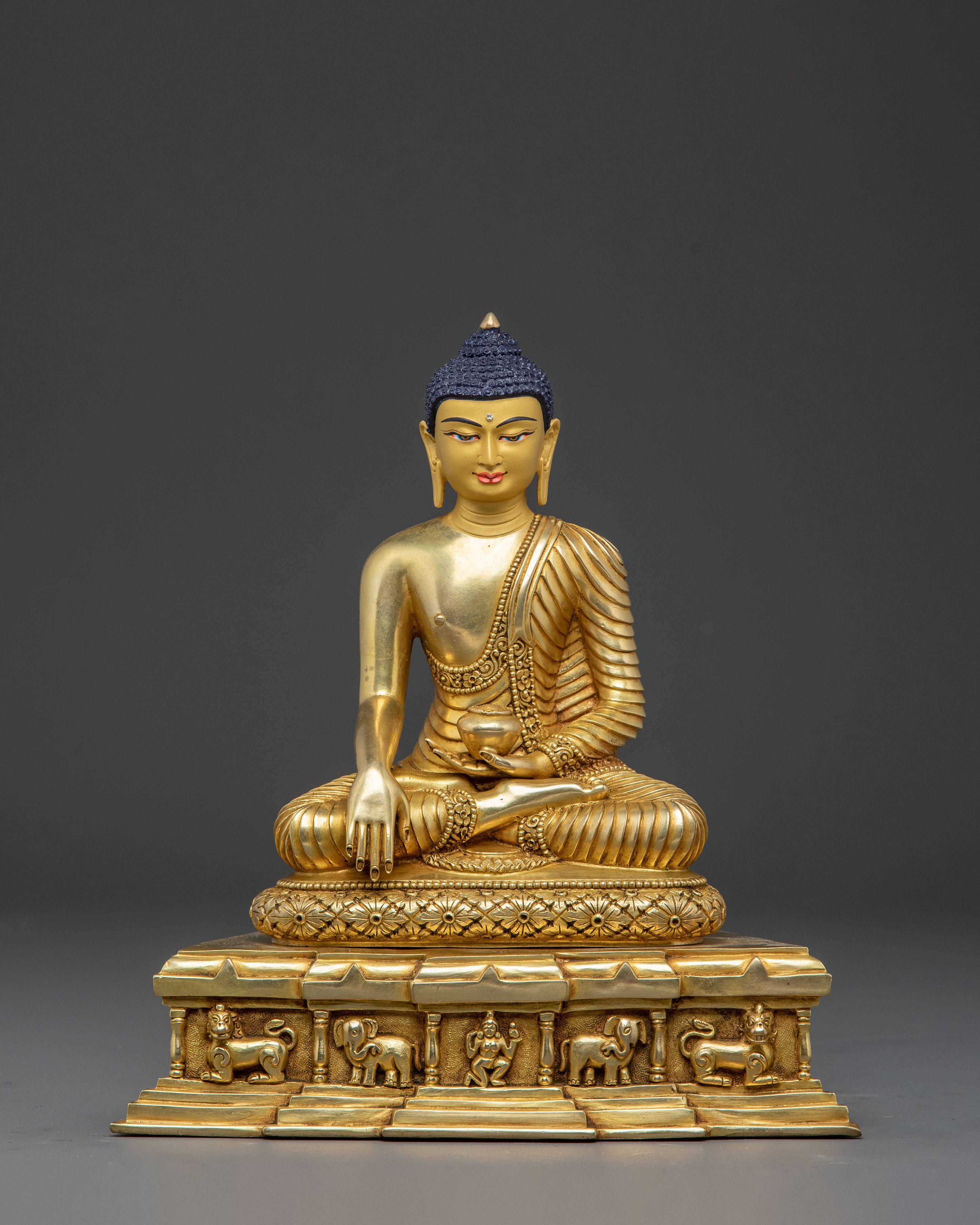 Handmade Golden Buddha Statue for Altar | Symbol of Enlightenment