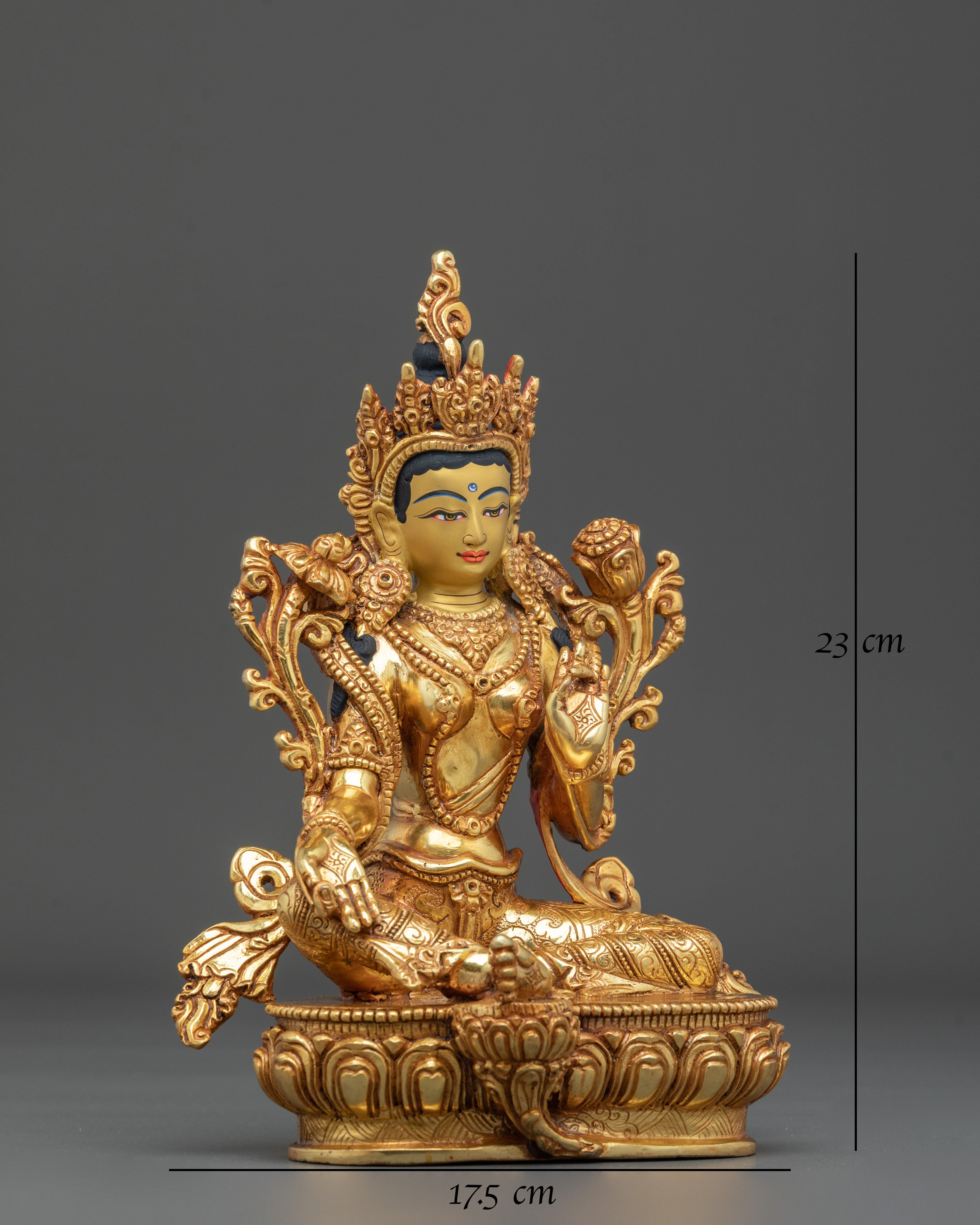 Green Tara Statue: Divine Savior of Compassion