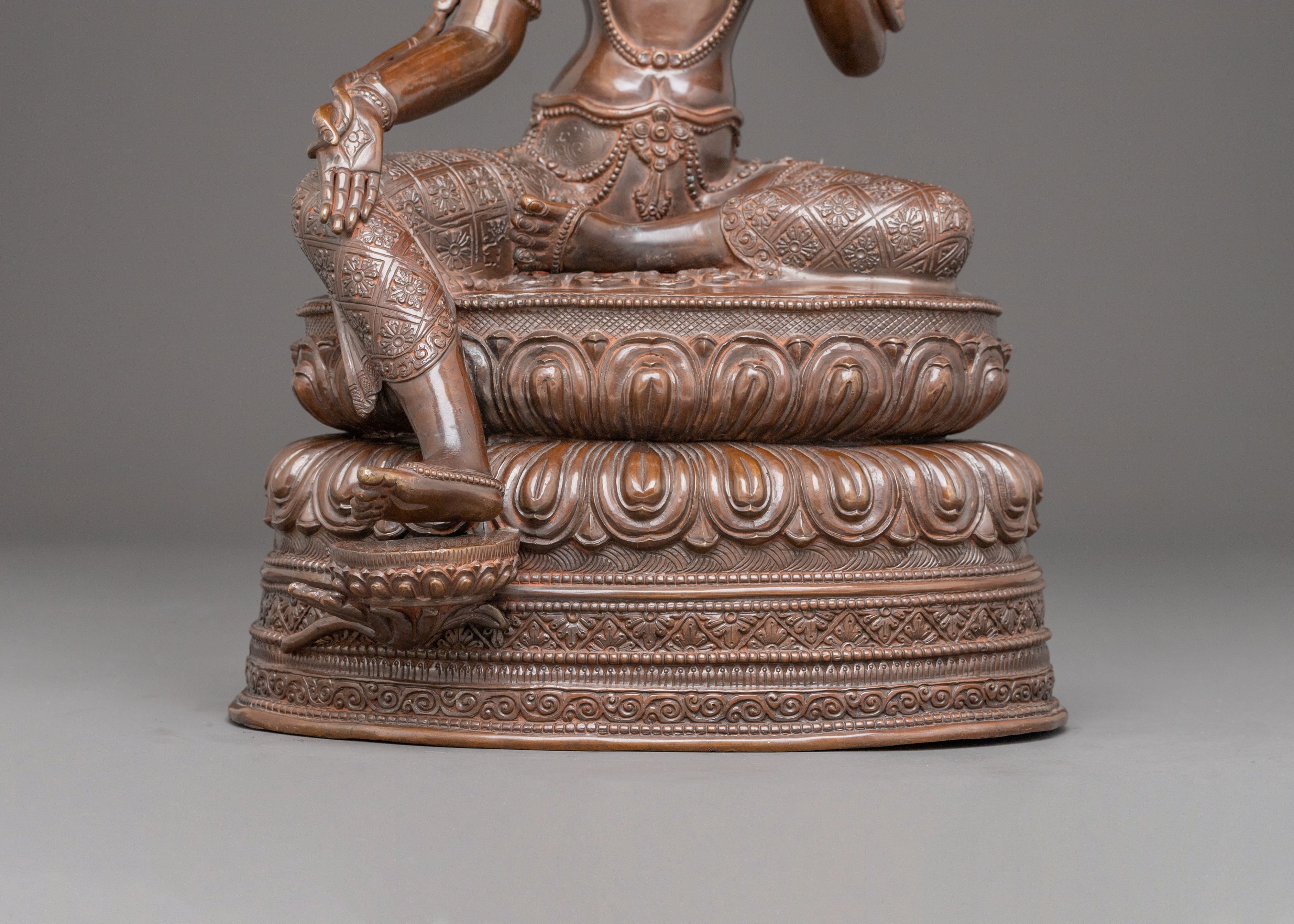 Shyama Tara Golden Statue Of Love And Knowledge | Mother of Liberation