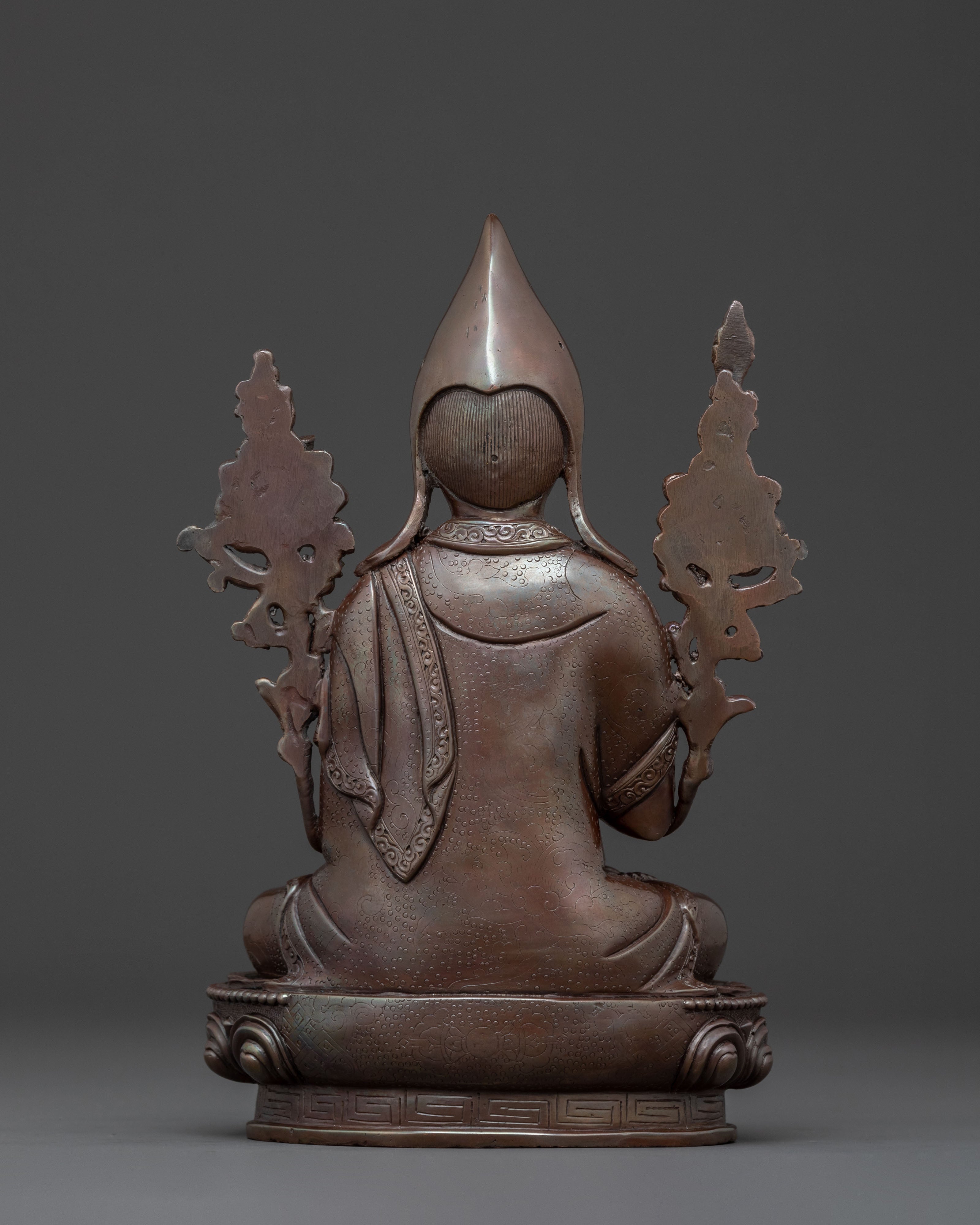 Tsongkhapa Oxidized Copper Statue | Wisdom Figure